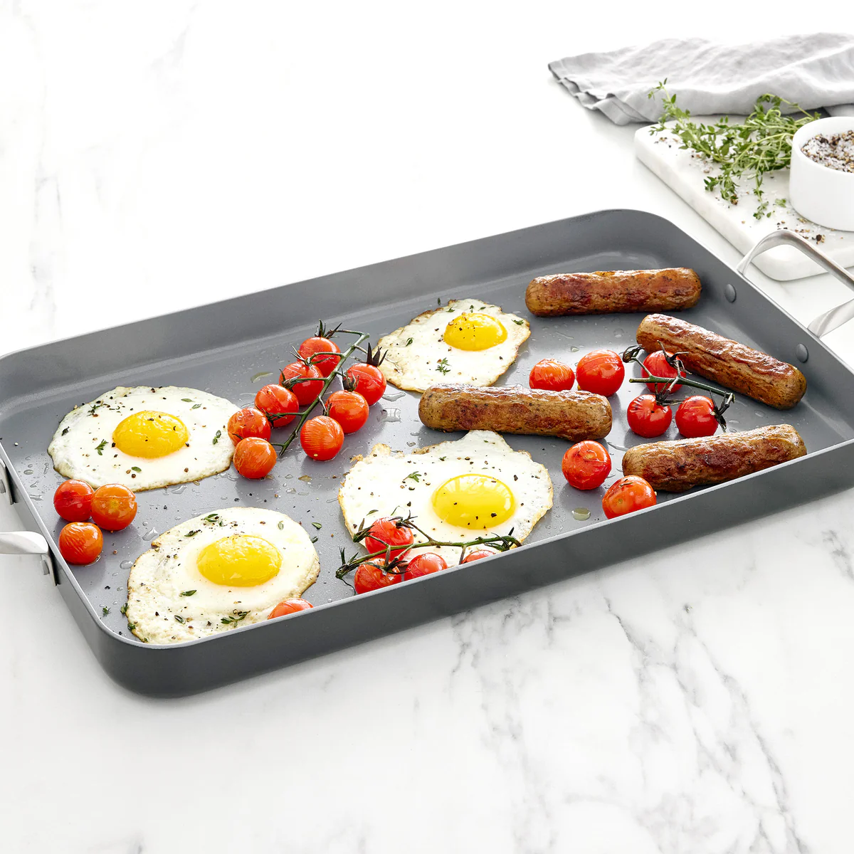 Valencia Pro Ceramic Nonstick 18 x 11 Double Burner Griddle