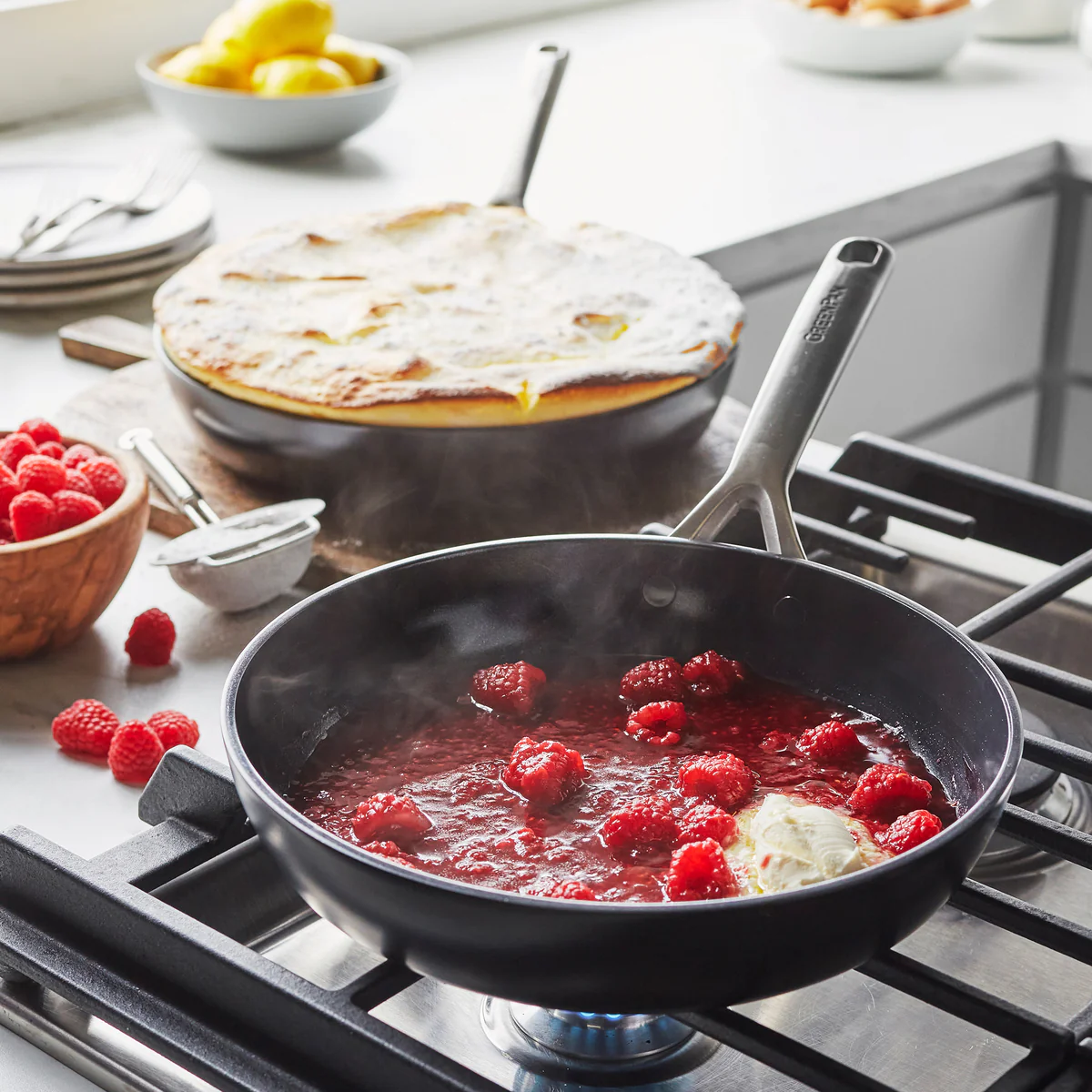 GP5 Infinite8 Ceramic Nonstick 9.5 and 11 Frypan Set