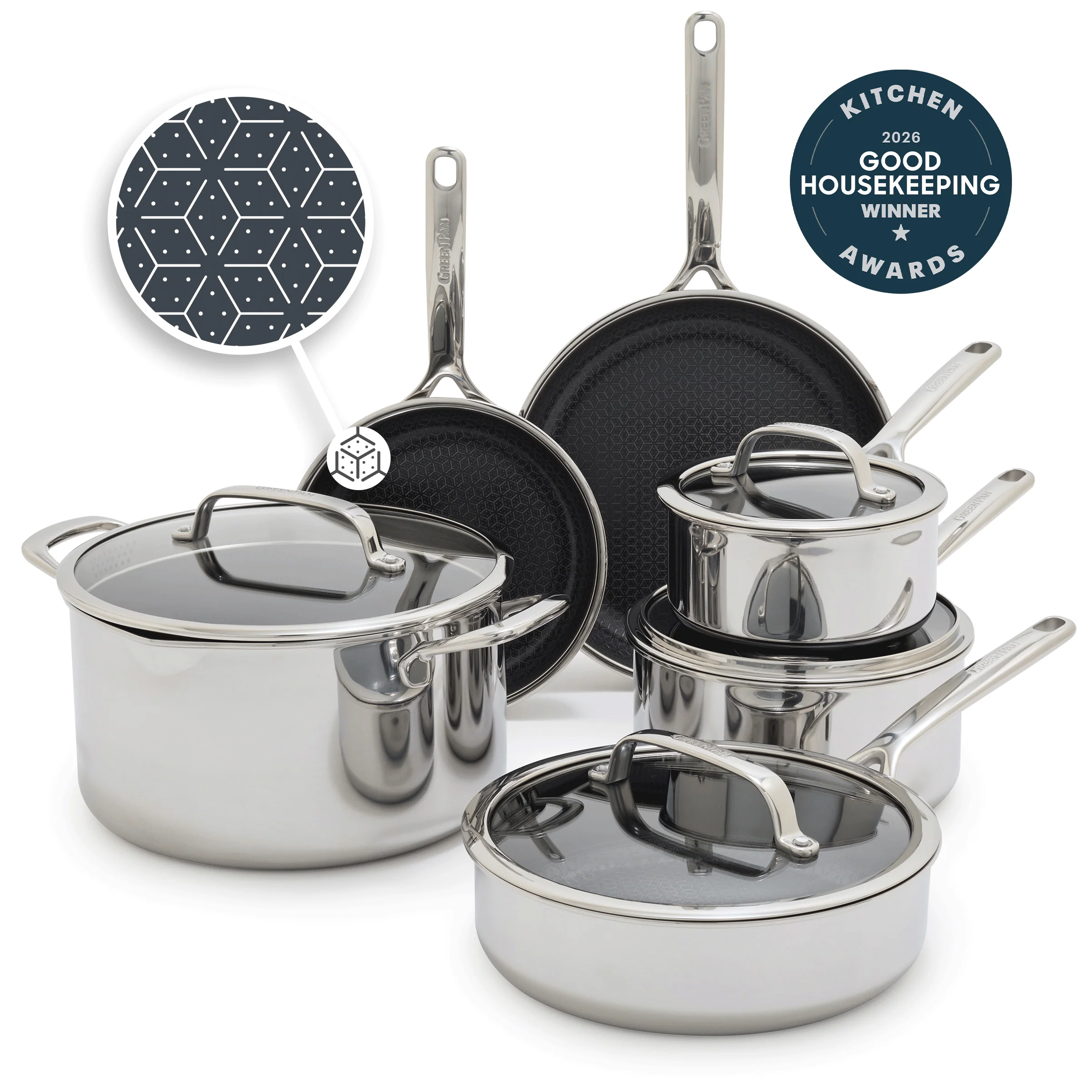 Spectra Thermobond Hybrid Ceramic Nonstick 10-Piece Cookware Set