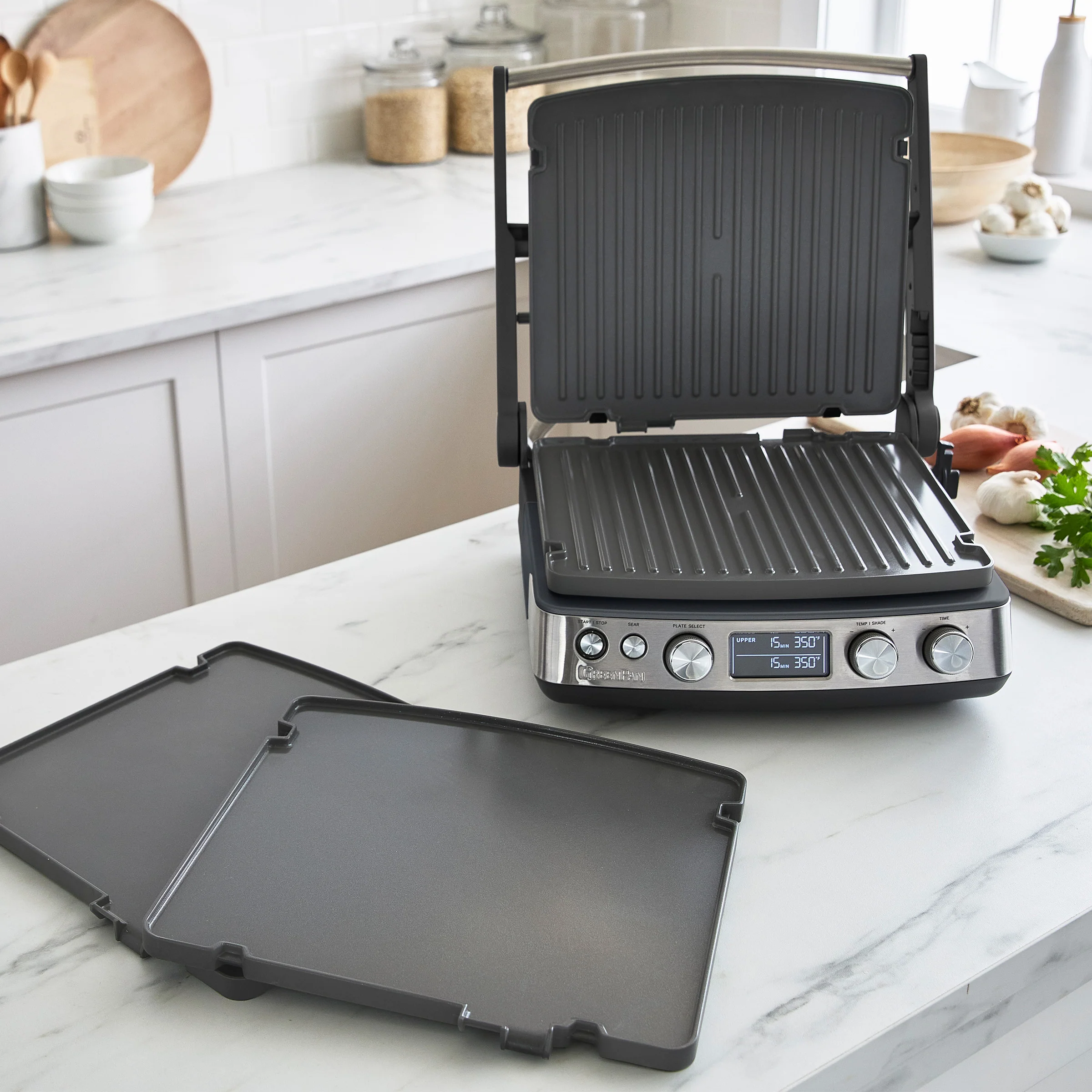Elite Multi Grill & Griddle with Waffle Plates | Graphite