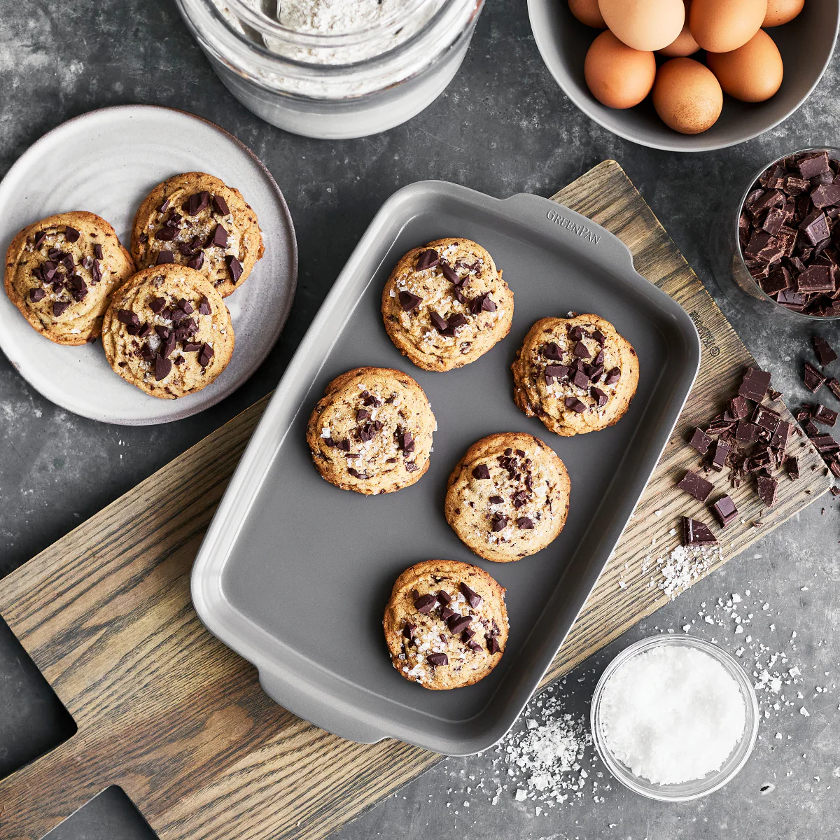 Premiere Ovenware Ceramic Nonstick 4-Piece Set | Gray