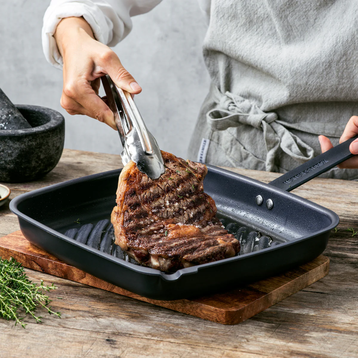 Merten & Storck Carbon Steel 11 Square Grill Pan