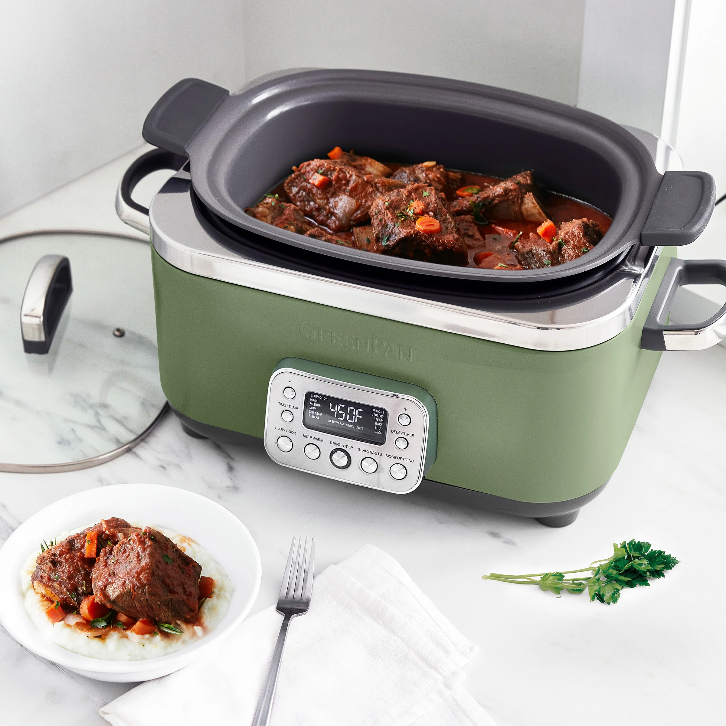 Elite 14-in-1 6-Quart Slow Cooker | Sage