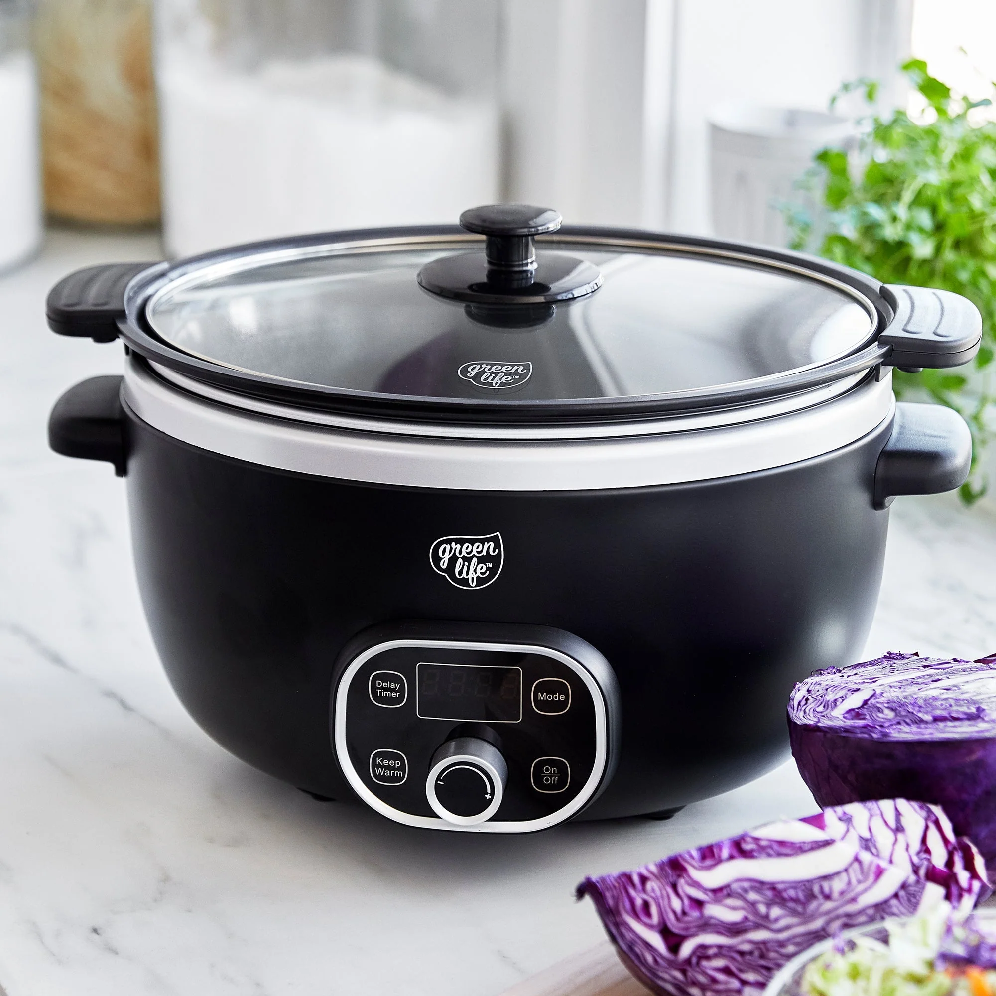 GreenLife Healthy 6-Quart Slow Cooker | Black