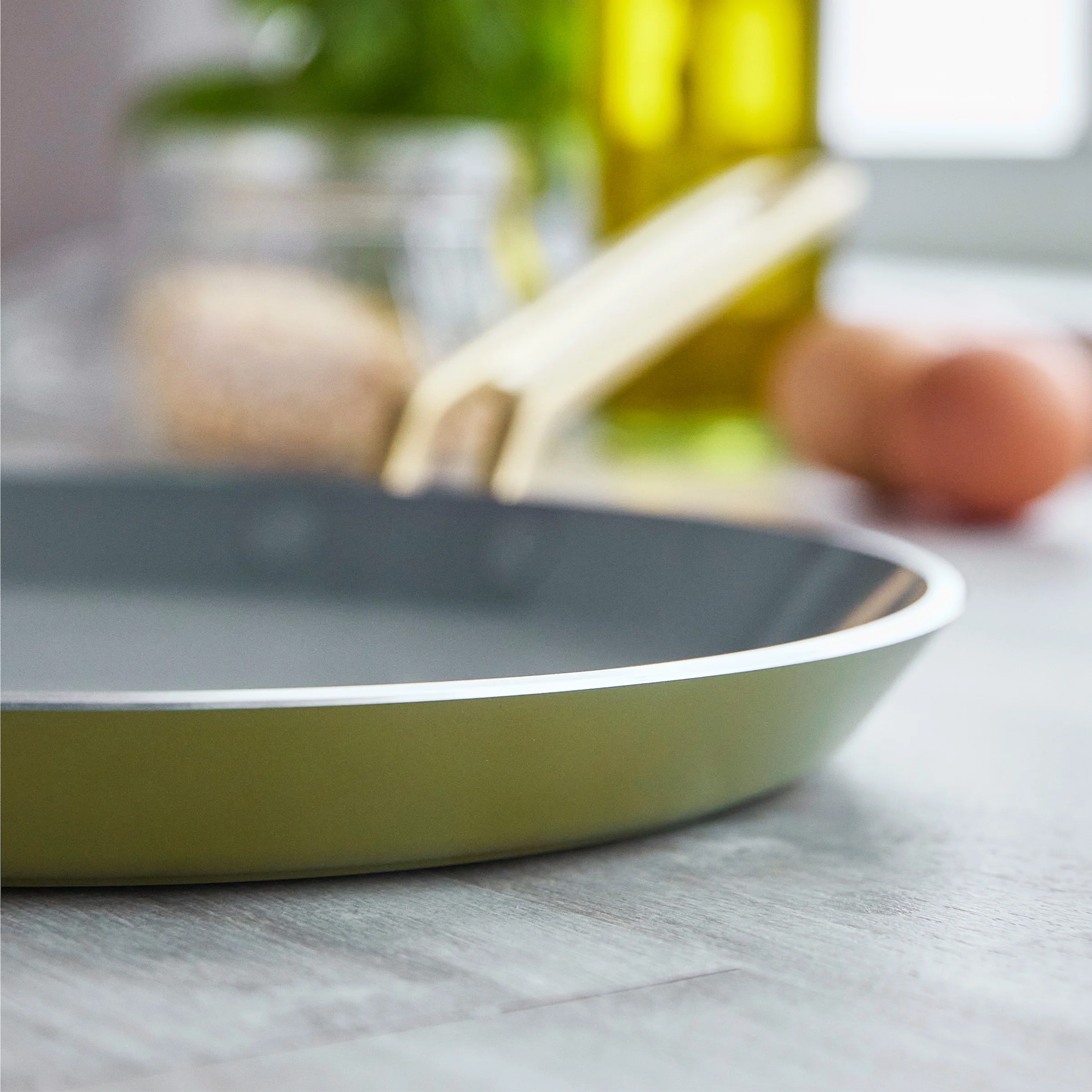 Stanley Tucci™ Ceramic Nonstick 10 Crepe and Omelette Pan | Tuscan Olive