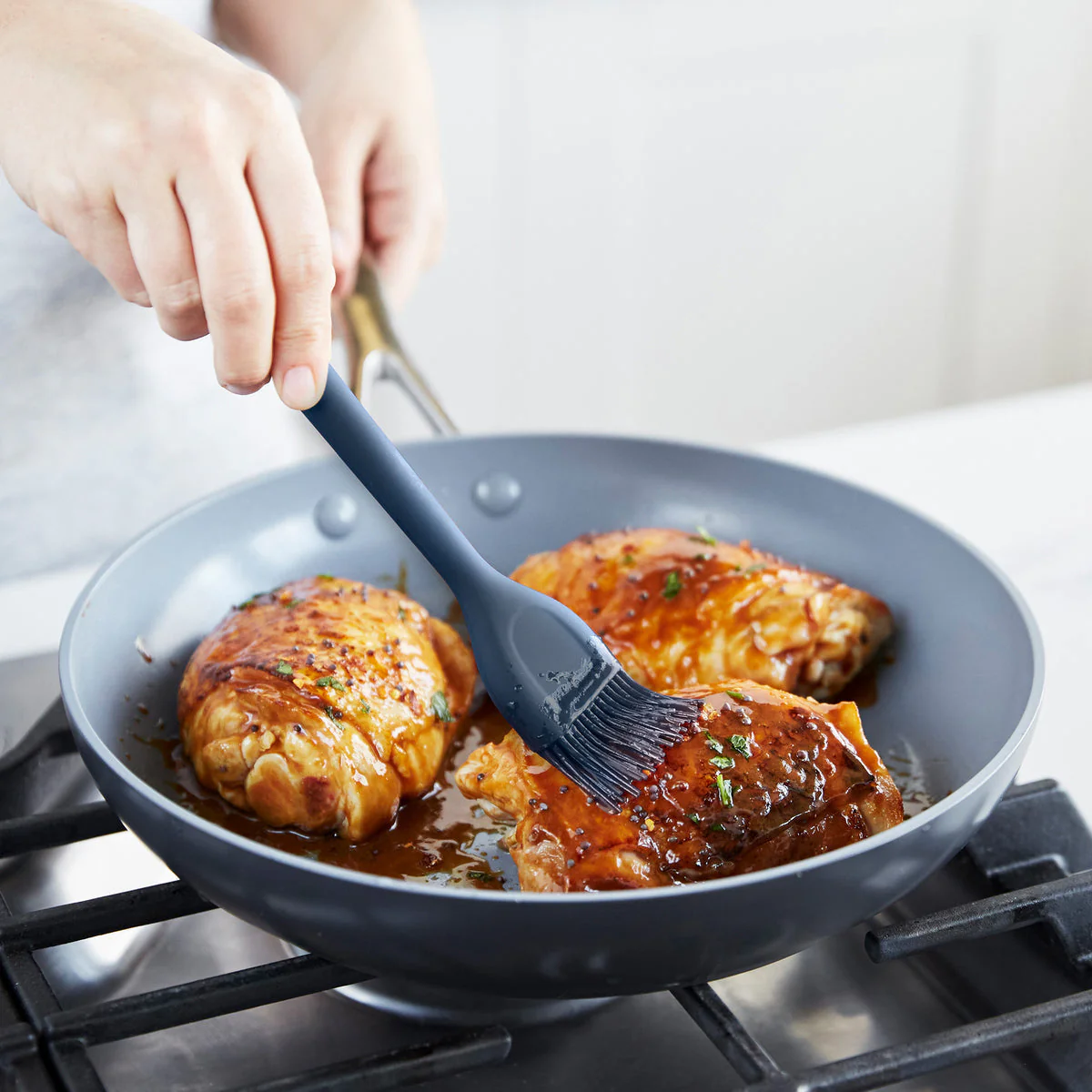 Platinum Silicone Basting Brush | Navy