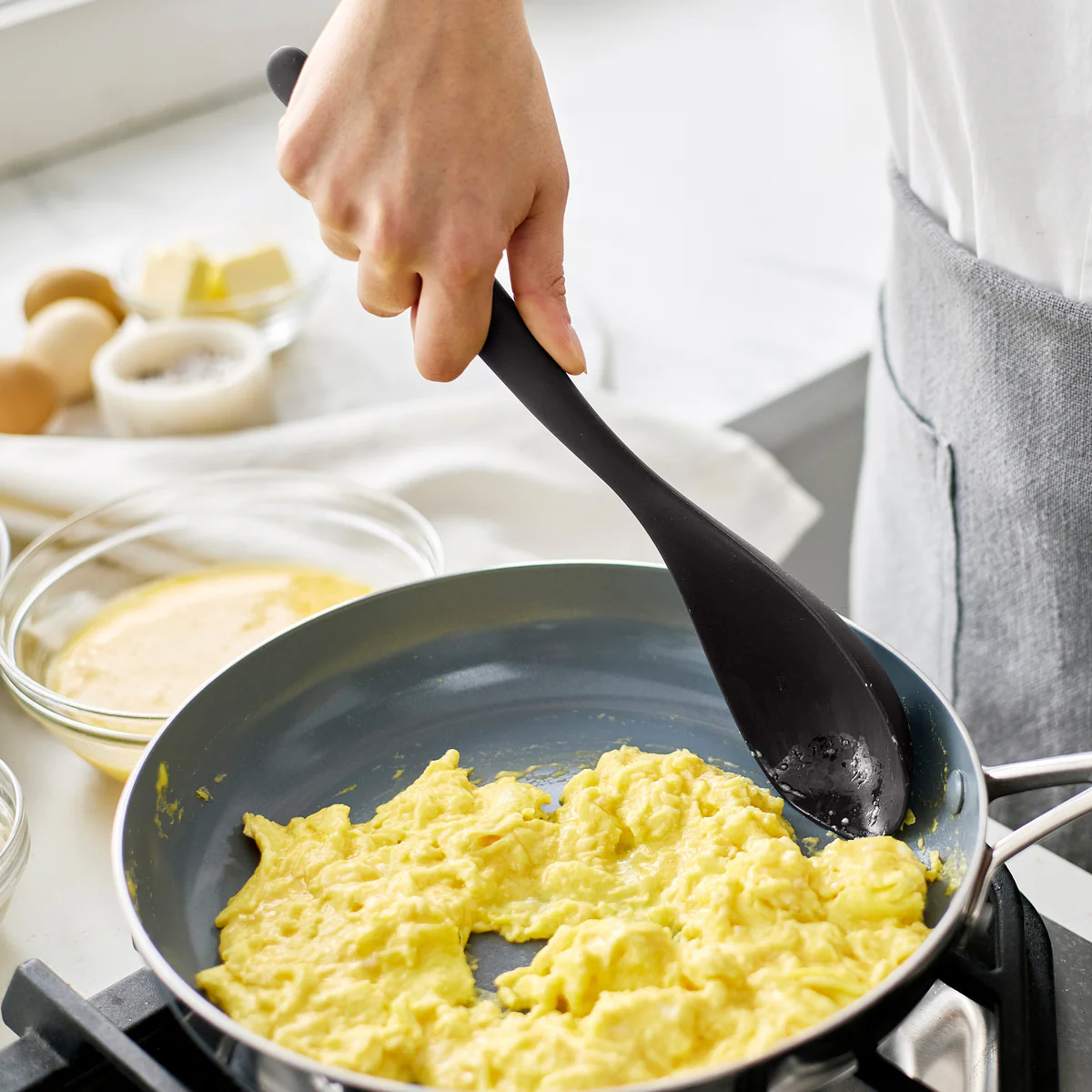 Premiere Silicone Solid Spoon | Black