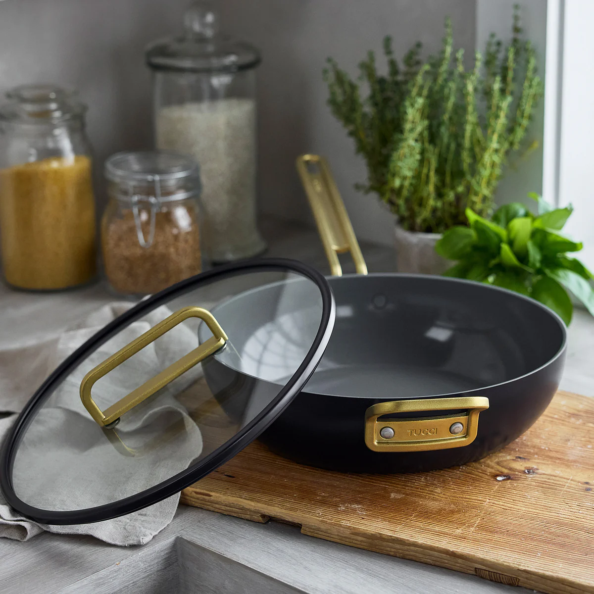 Stanley Tucci™ Ceramic Nonstick 4.5-Quart Stanley Pan Jr. | Calabrian Fig