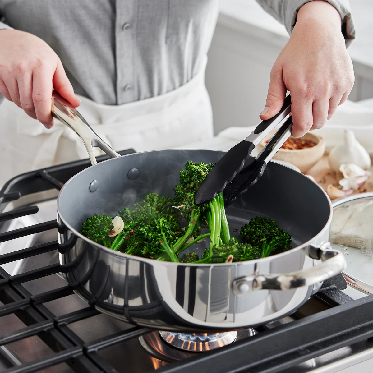 Valencia Pro Stainless Steel 10-Piece Cookware Set