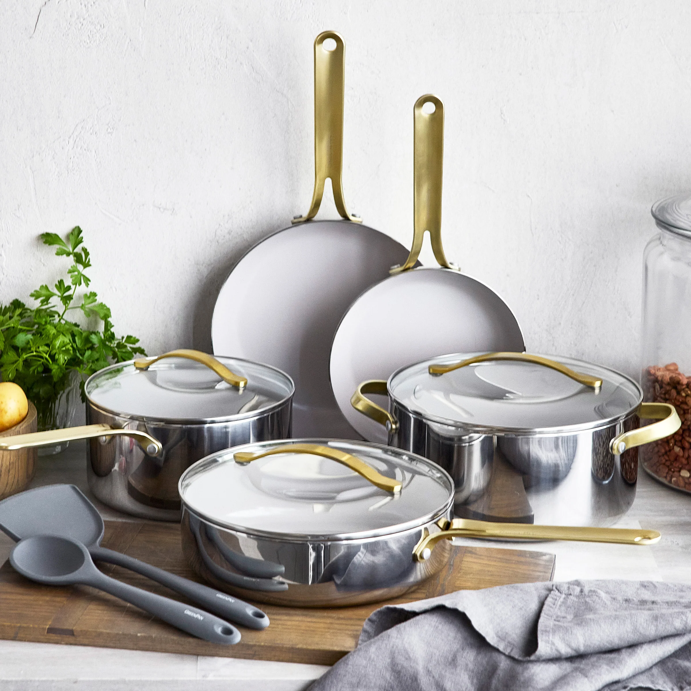 Nova Gallery Stainless Steel 10-Piece Cookware Set