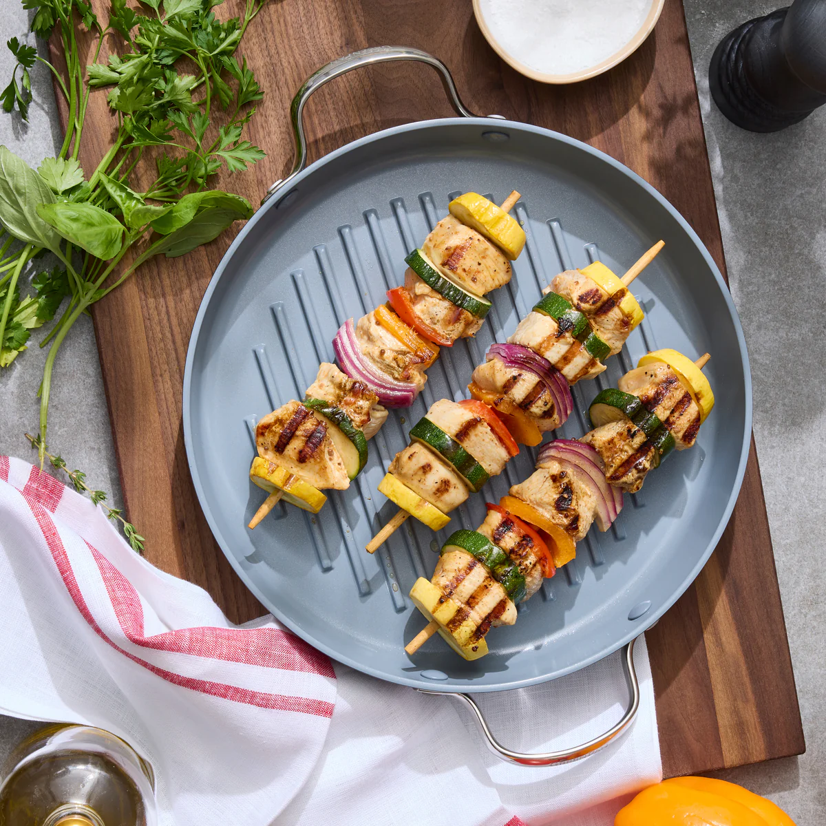 Valencia Pro Ceramic Nonstick 11 Round Grill Pan