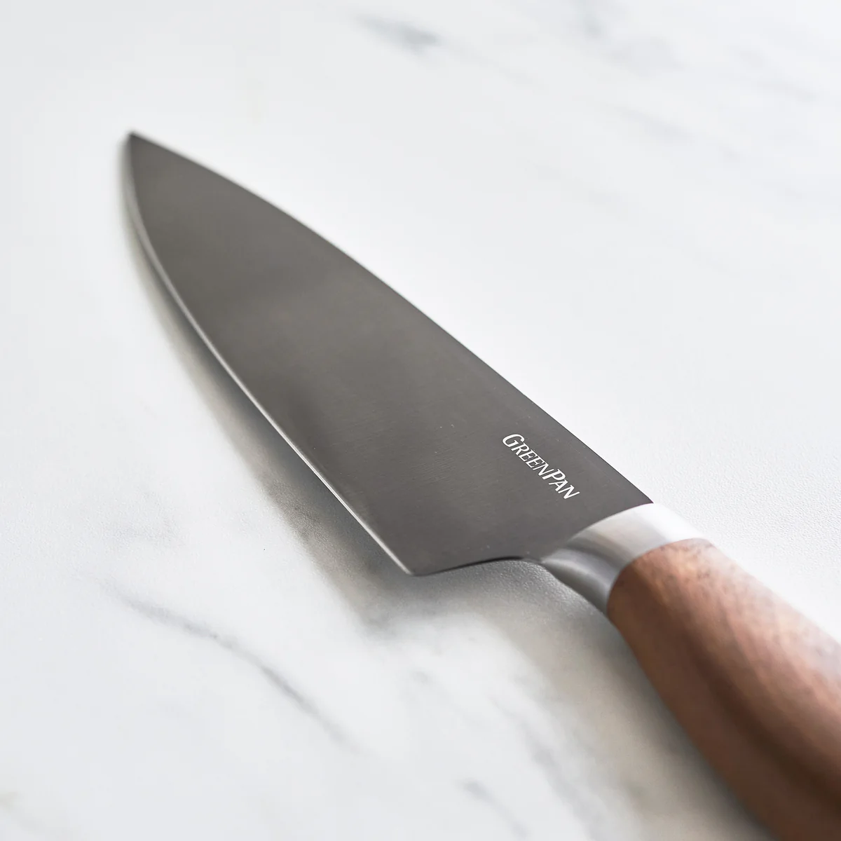 Premiere Titanium Cutlery 8 Chef's Knife with Walnut Handle