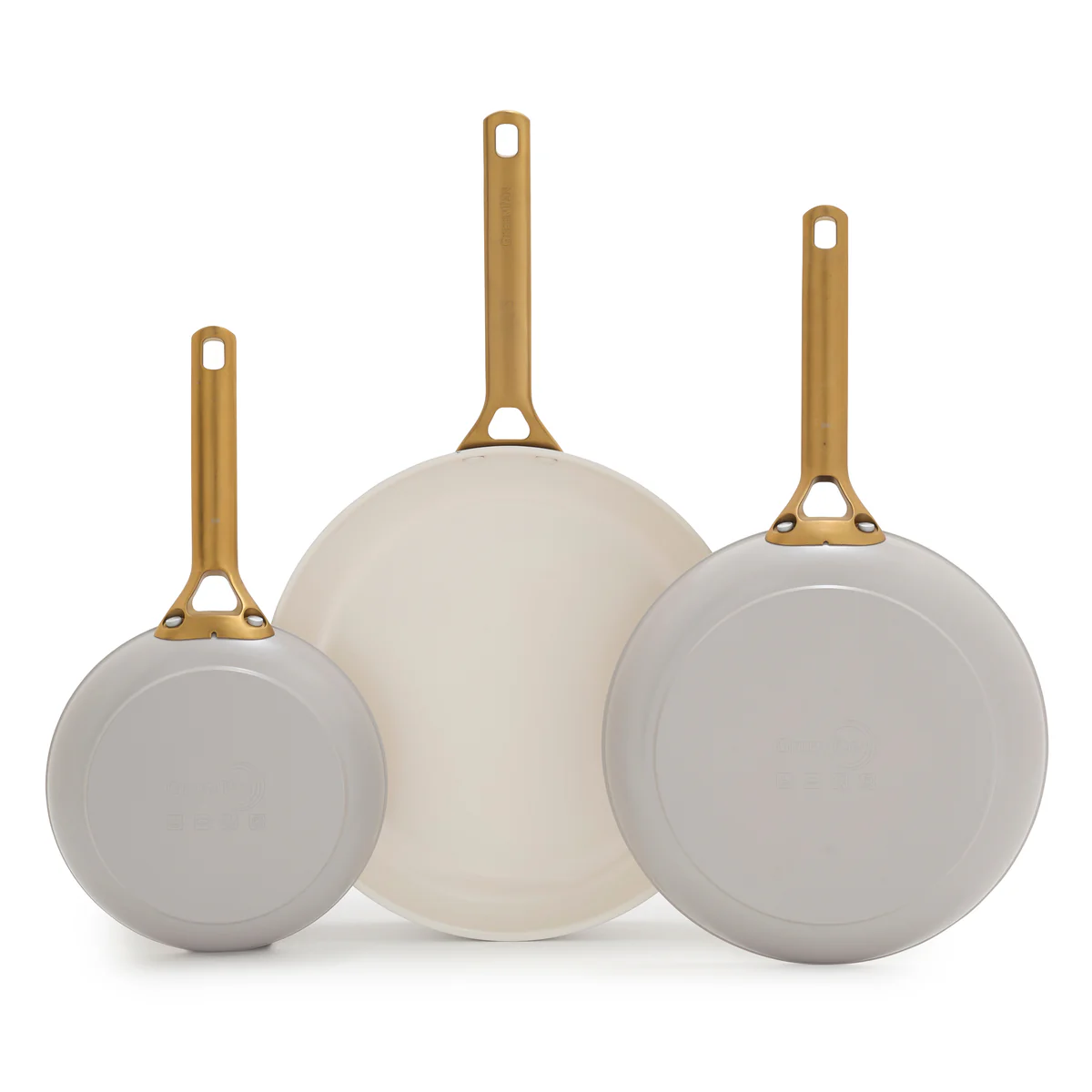 Reserve Pro Ceramic Nonstick 8, 10 and 12 Frypan Set | Oyster