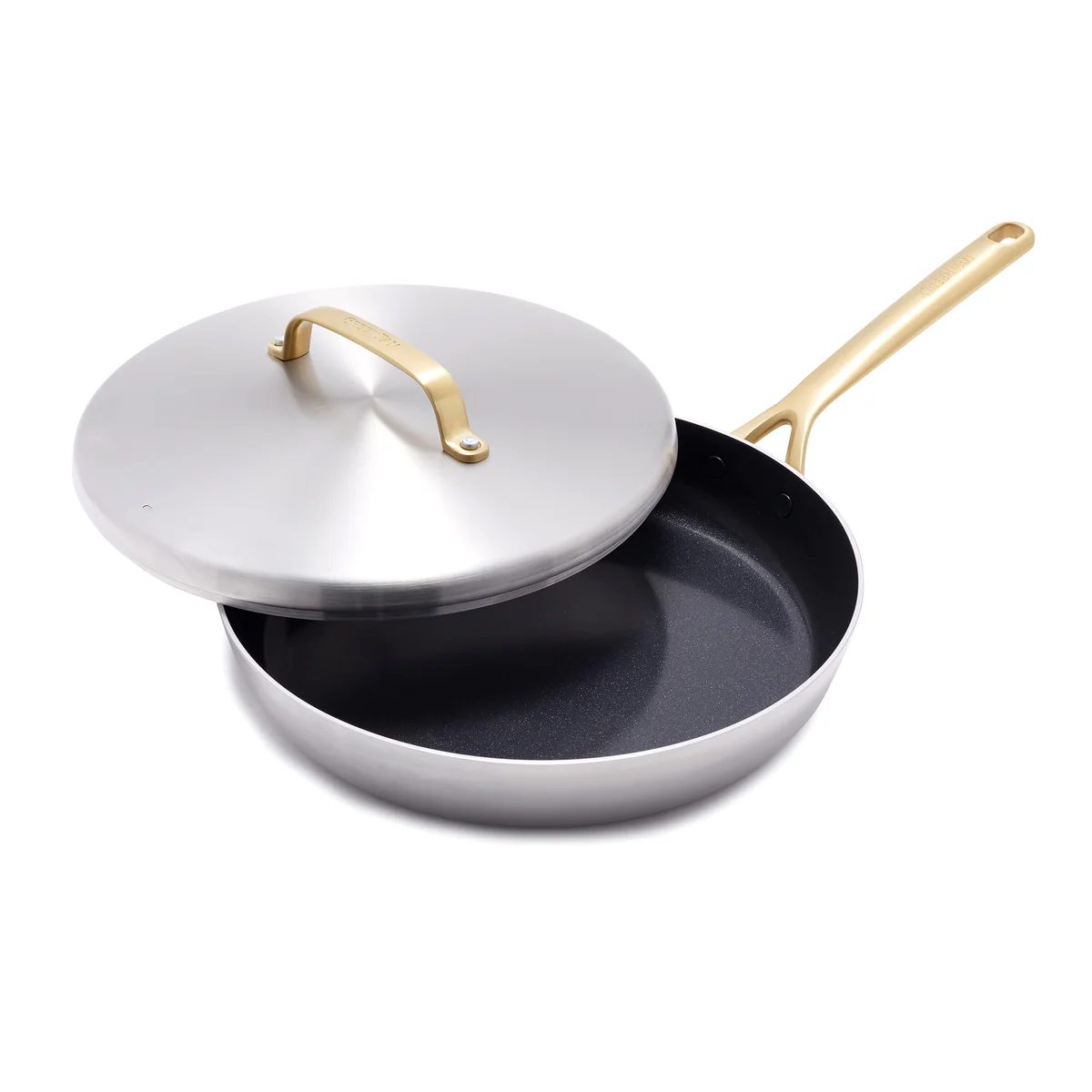GP5 Stainless Steel 12 Frypan with Lid | Champagne Handles
