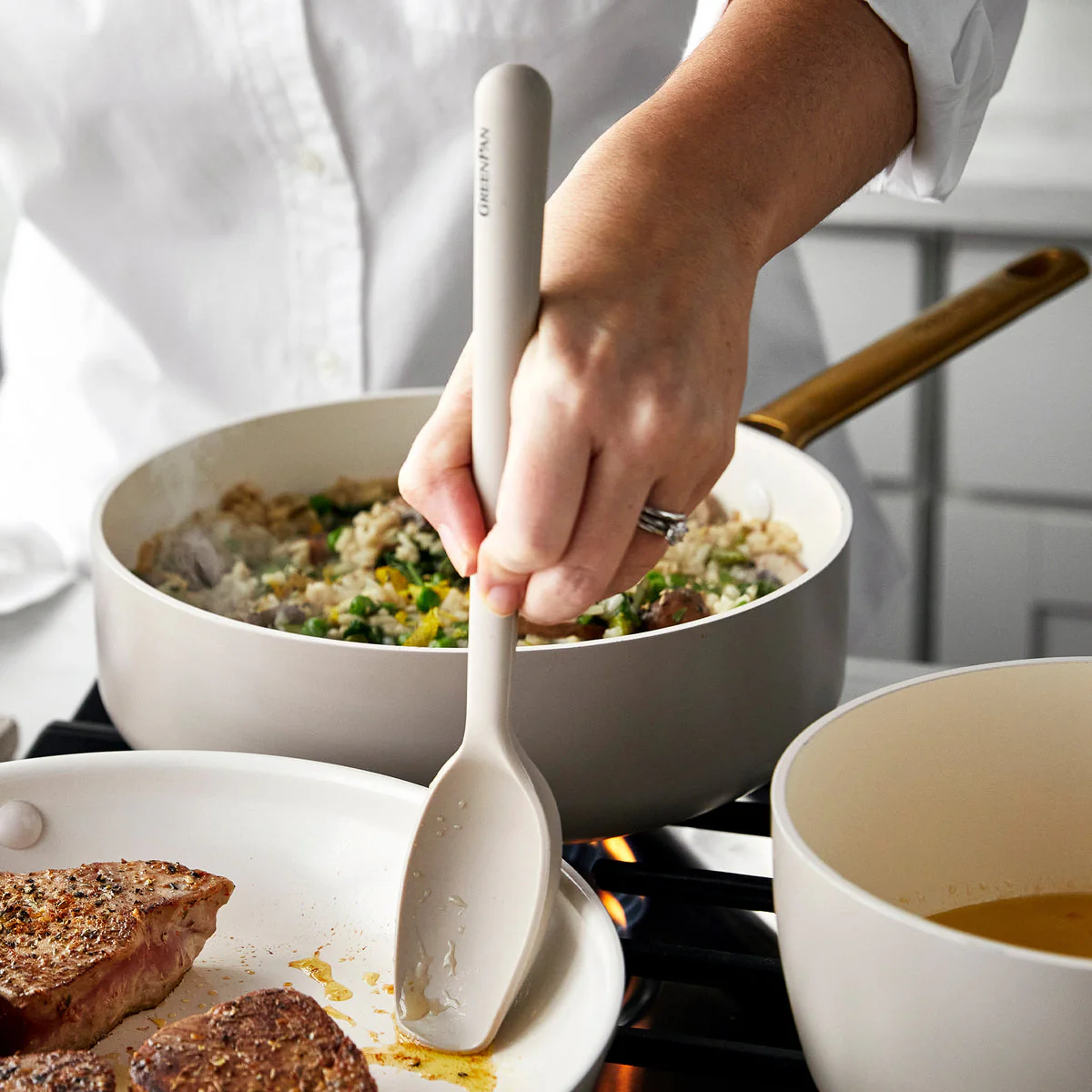 Platinum Silicone Ultimate Spoon | Taupe