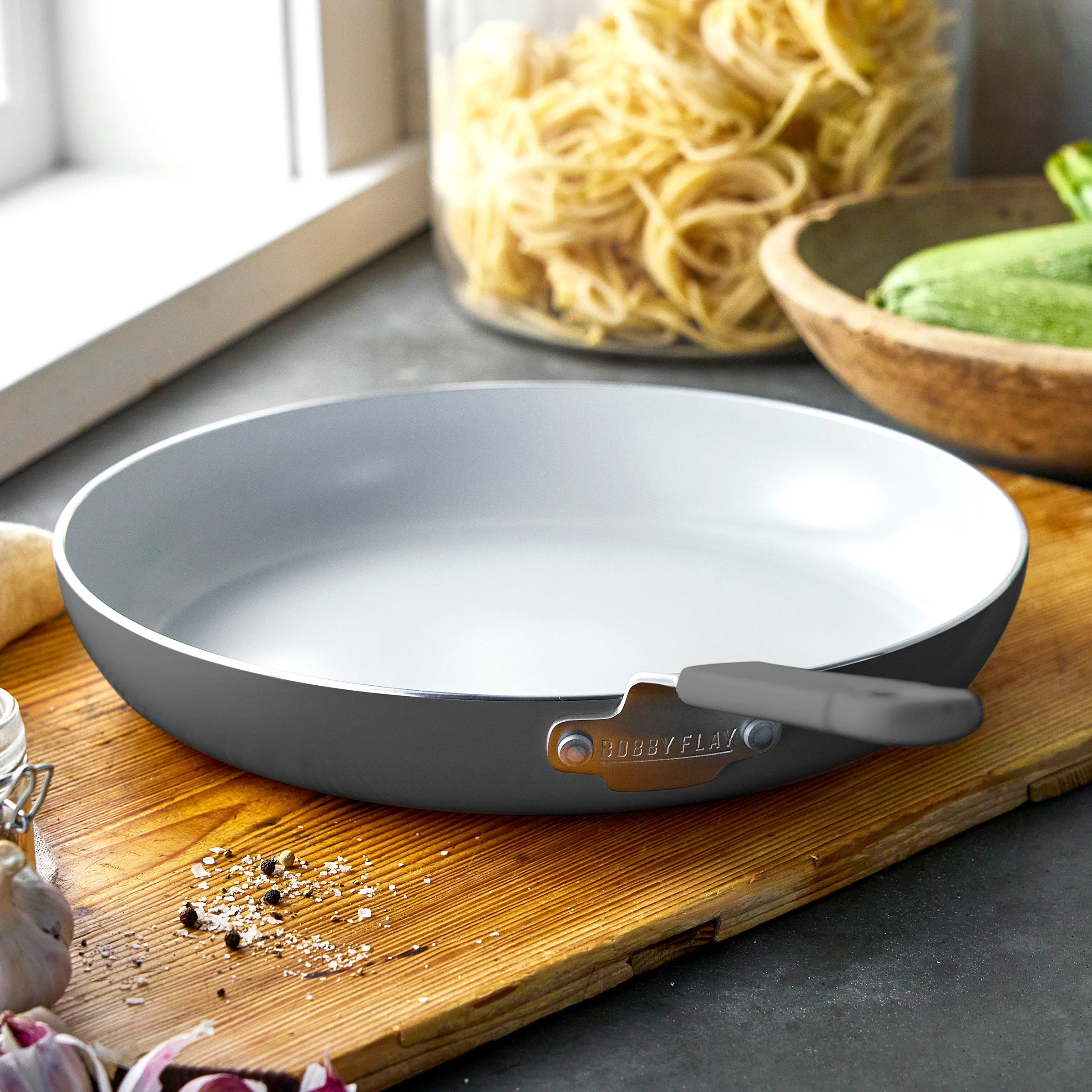 Bobby Flay by GreenPan Professional Ceramic Nonstick 12 Frypan | Graphite