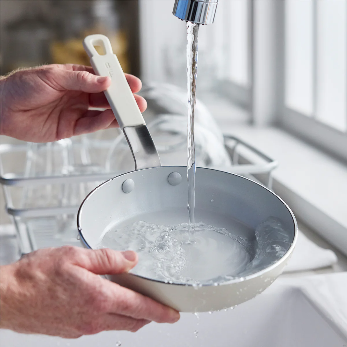 Bobby Flay by GreenPan Professional Ceramic Nonstick 10 Frypan | Cream