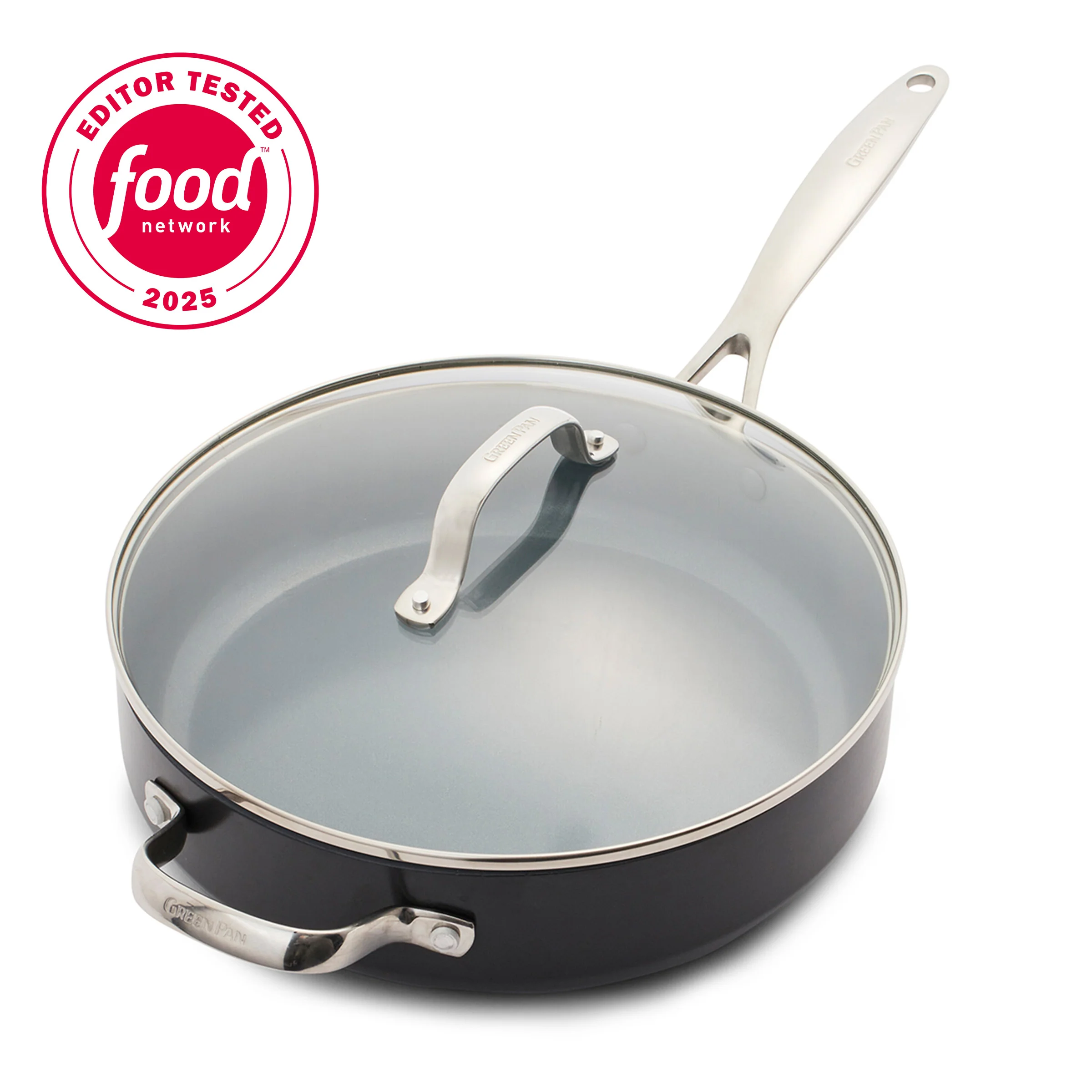 Valencia Pro Ceramic Nonstick 4.5-Quart Sauté Pan with Lid
