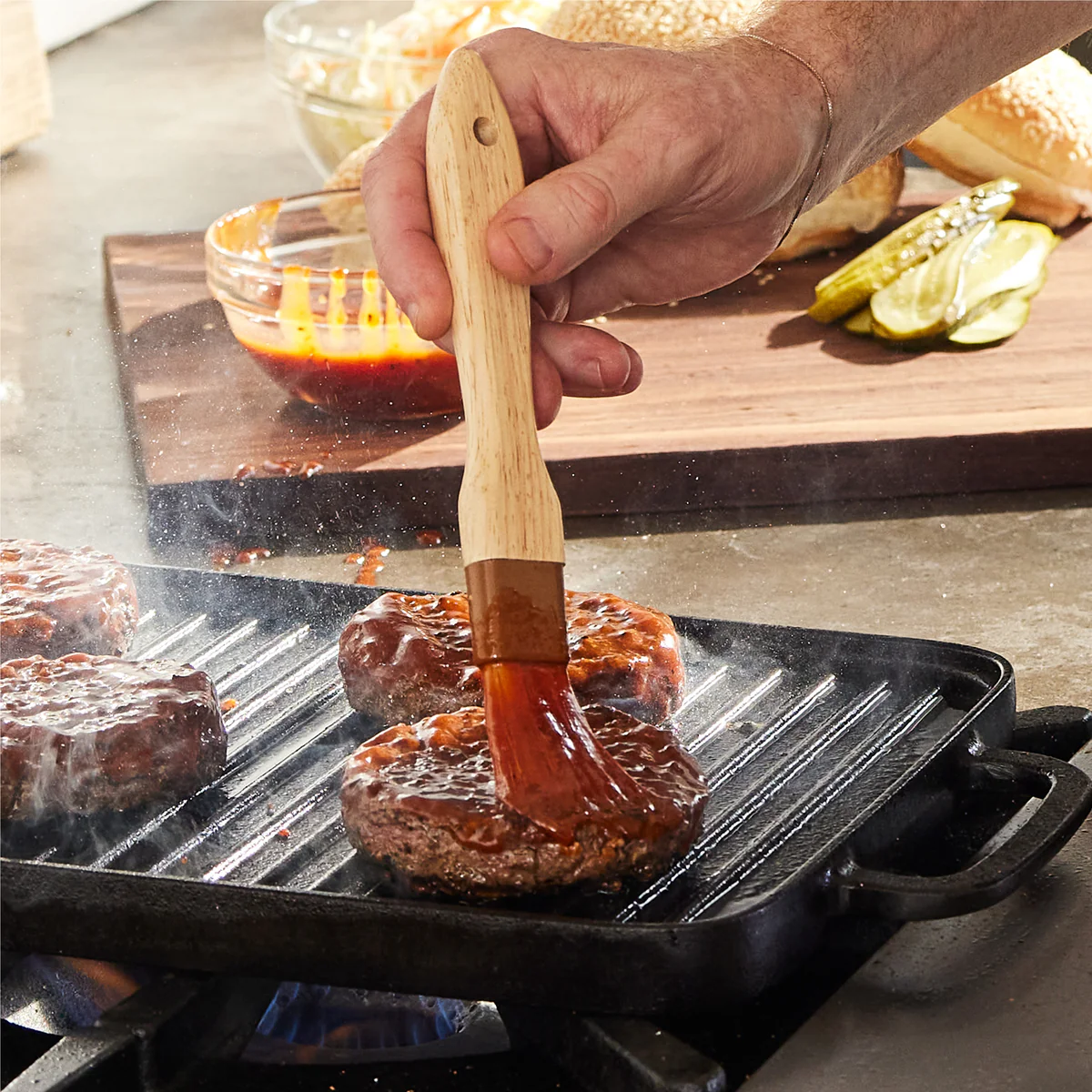 Bobby Flay by GreenPan 9.5 x 16.5 Reversible Cast Iron Grill Griddle