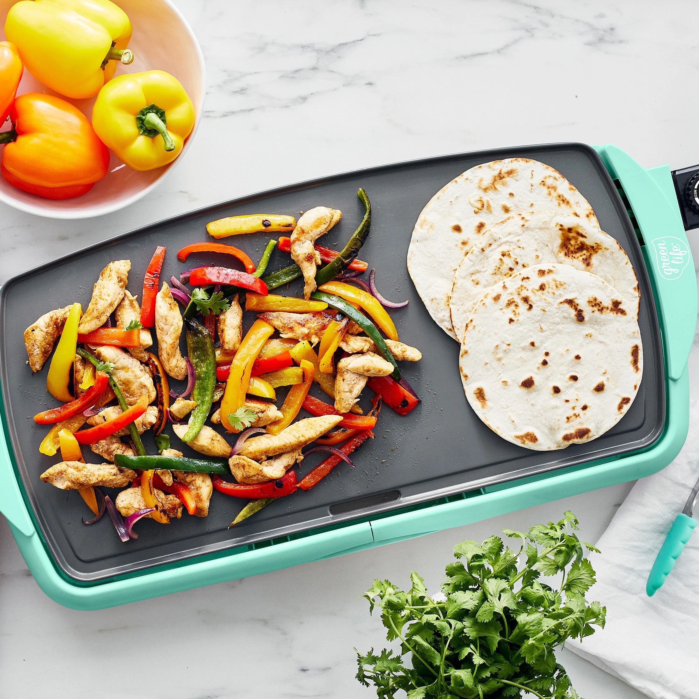 GreenLife Healthy Griddle XL | Turquoise