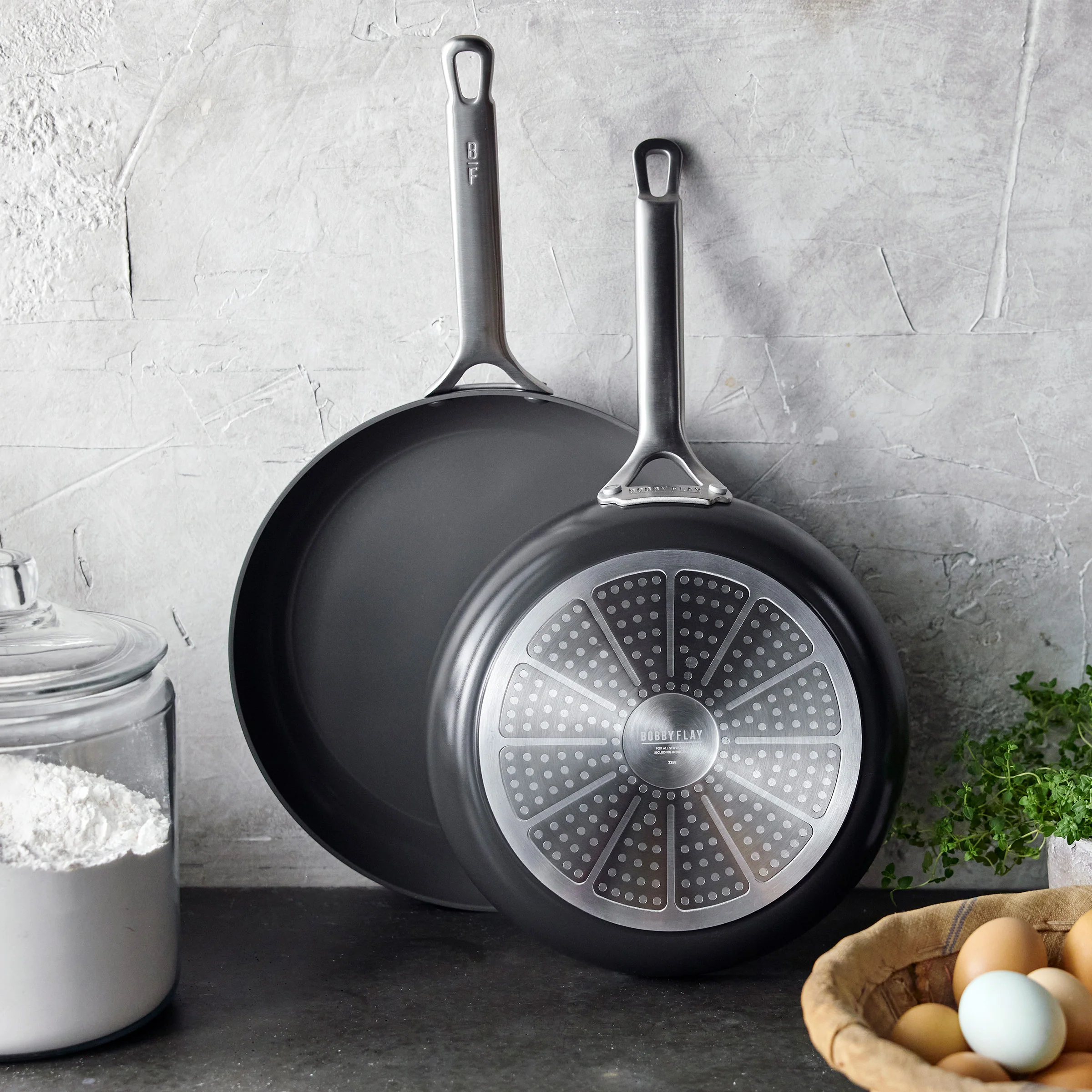 Bobby Flay by GreenPan Chef Series Hard Anodized 10 and 12 Frypan Set