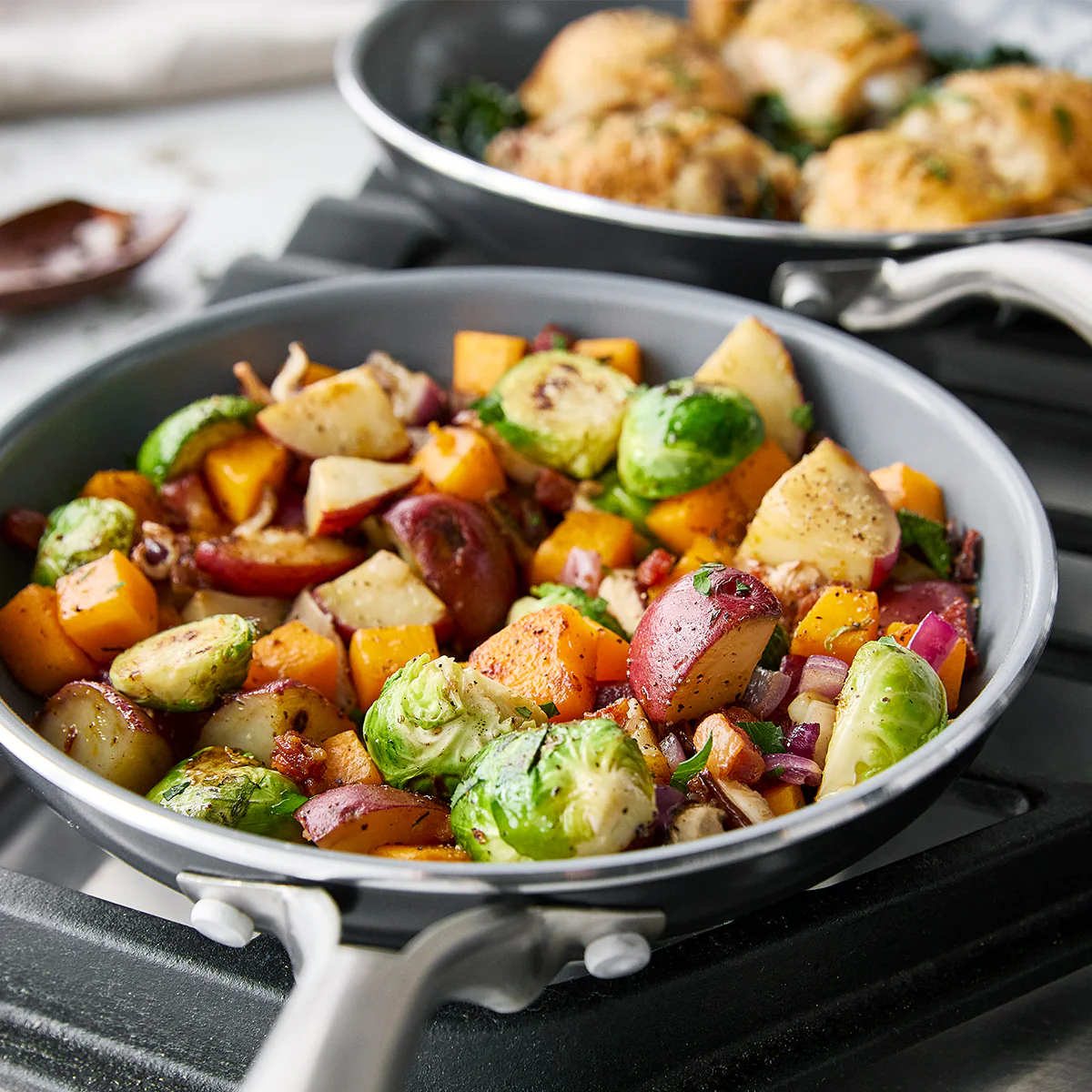 Swift Ceramic Nonstick 8 and 10 Frypan Set