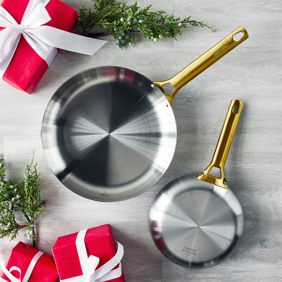 Reserve Stainless Steel 8, 10 and 12 Frypan Set