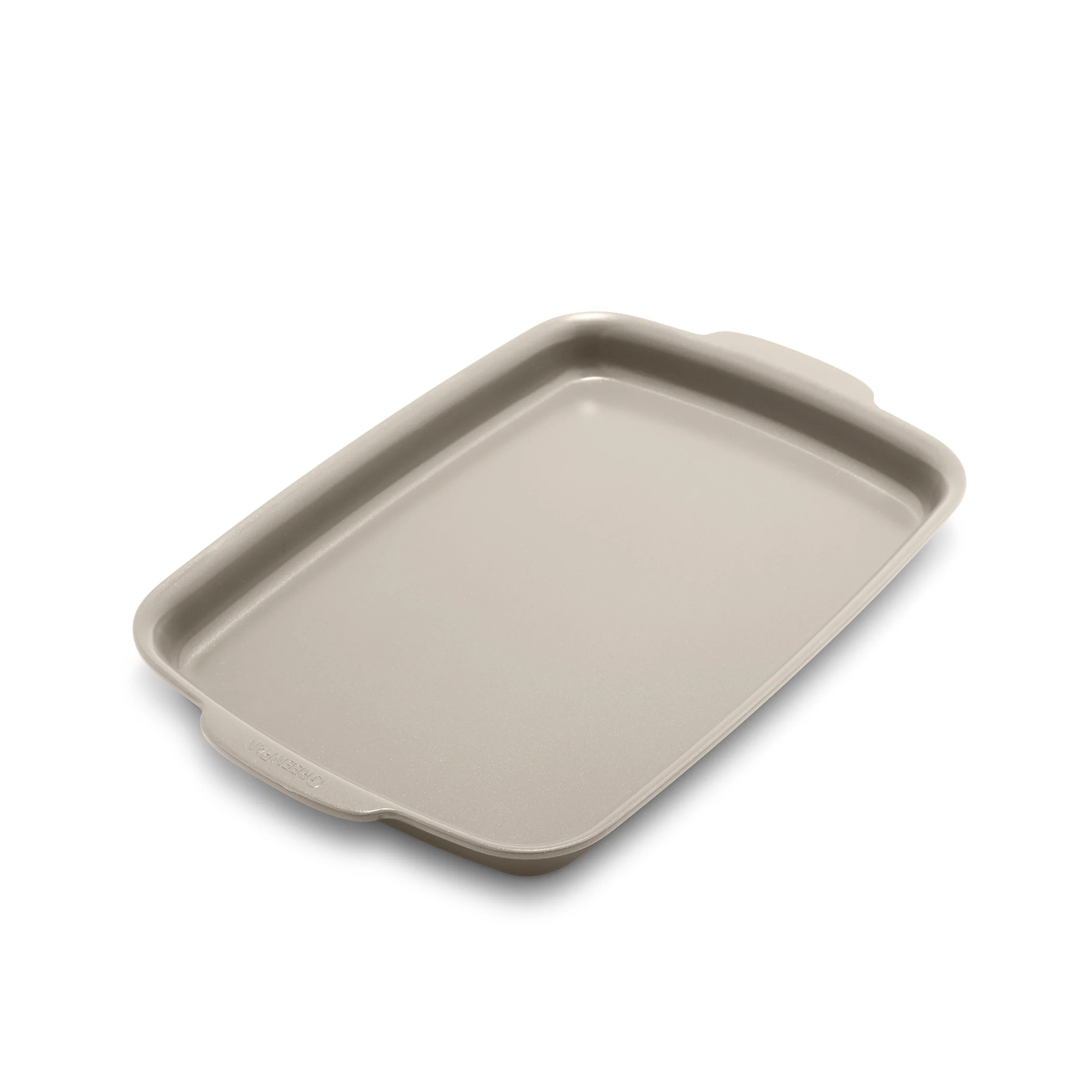 Premiere Ovenware Ceramic Nonstick 13 x 9 Quarter Sheet Pan Set | Taupe