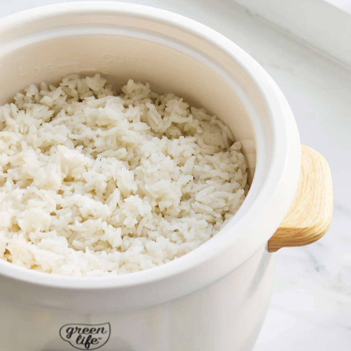 GreenLife 6-Cup Rice Cooker | Cream