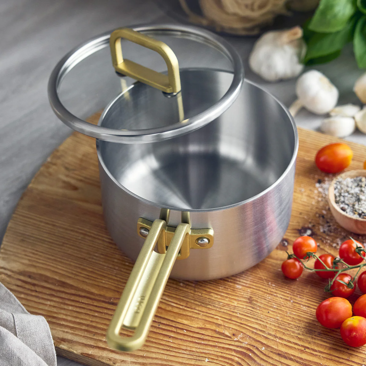 Stanley Tucci™ Uncoated Stainless Steel 2-Quart Saucepan with Lid