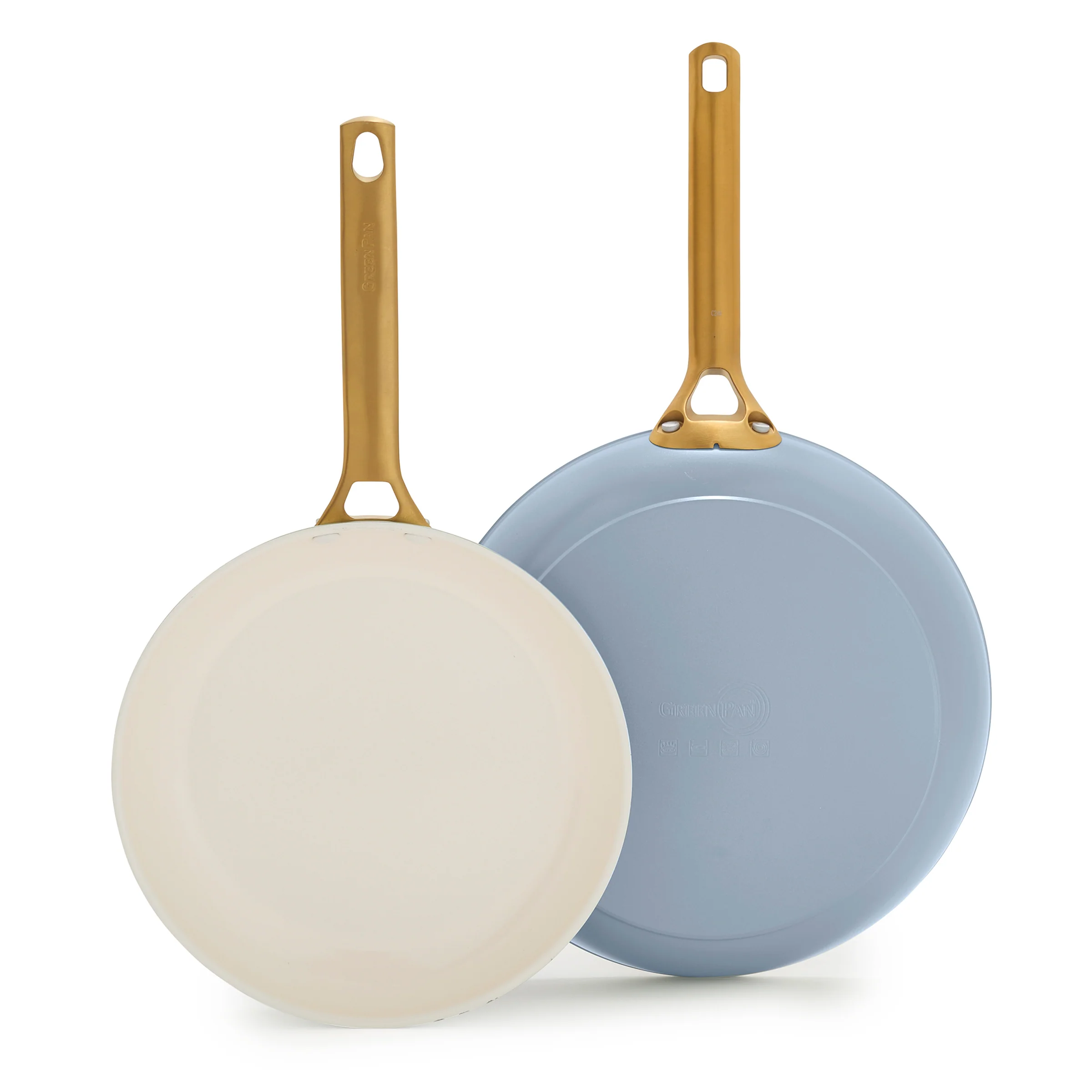 Reserve Pro Ceramic Nonstick 10 and 12 Frypan Set | Glacier