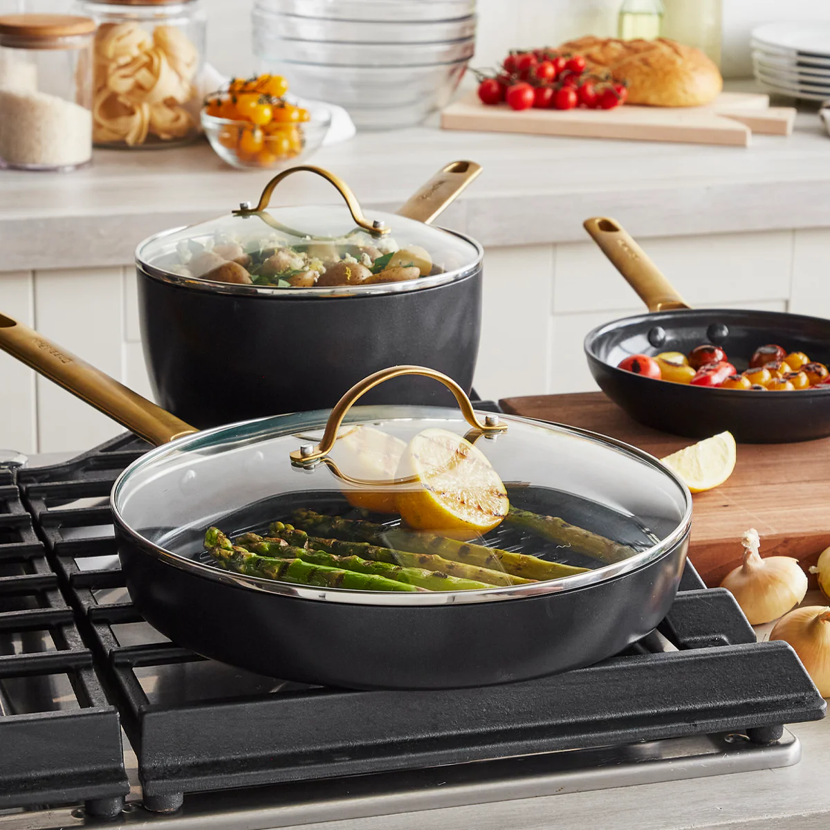 Reserve Ceramic Nonstick 13-Piece Cookware Set | Black