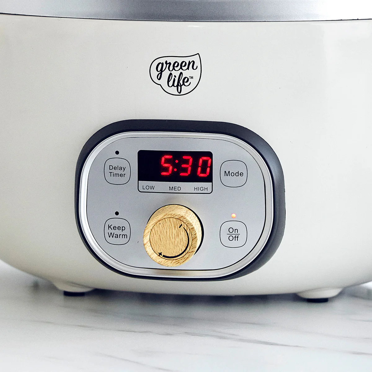GreenLife Healthy 6-Quart Slow Cooker | Cream