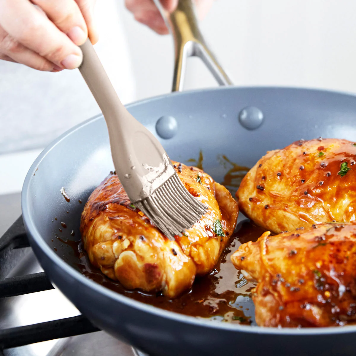 Platinum Silicone Basting Brush | Taupe