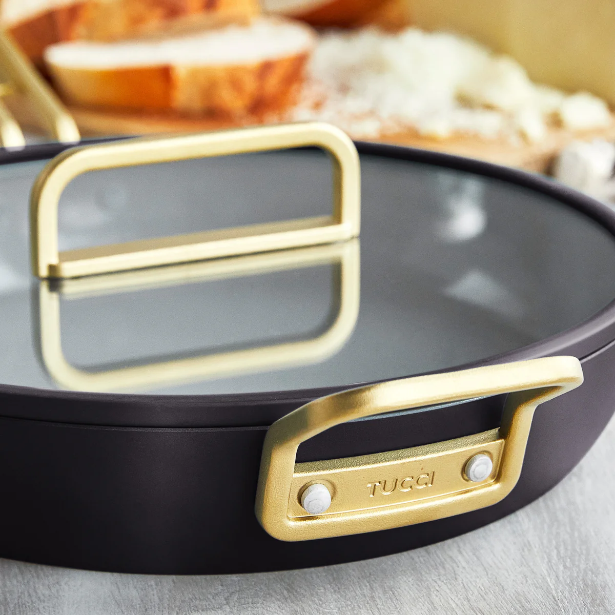 Stanley Tucci™ Ceramic Nonstick 12 Frypan with Lid | Calabrian Fig