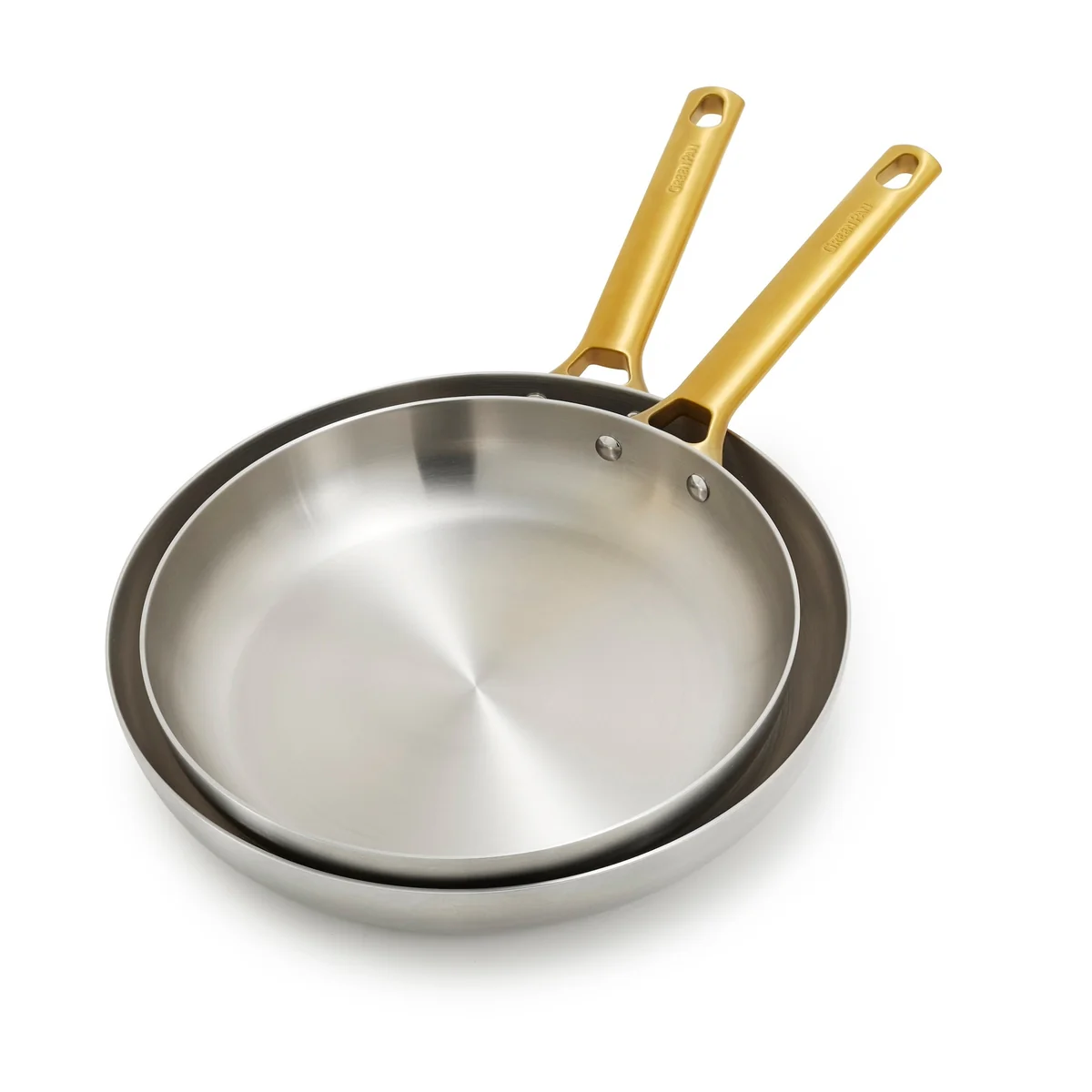 Reserve Stainless Steel 10 and 12 Frypan Set