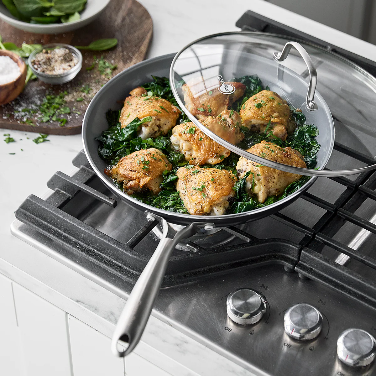 Swift Ceramic Nonstick 12 Frypan with Lid