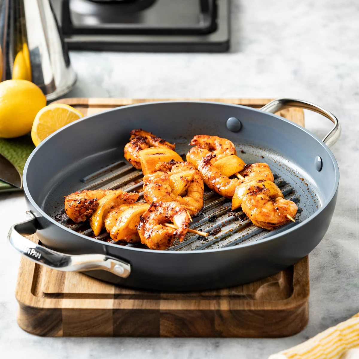 Valencia Pro Ceramic Nonstick 11 Round Grill Pan