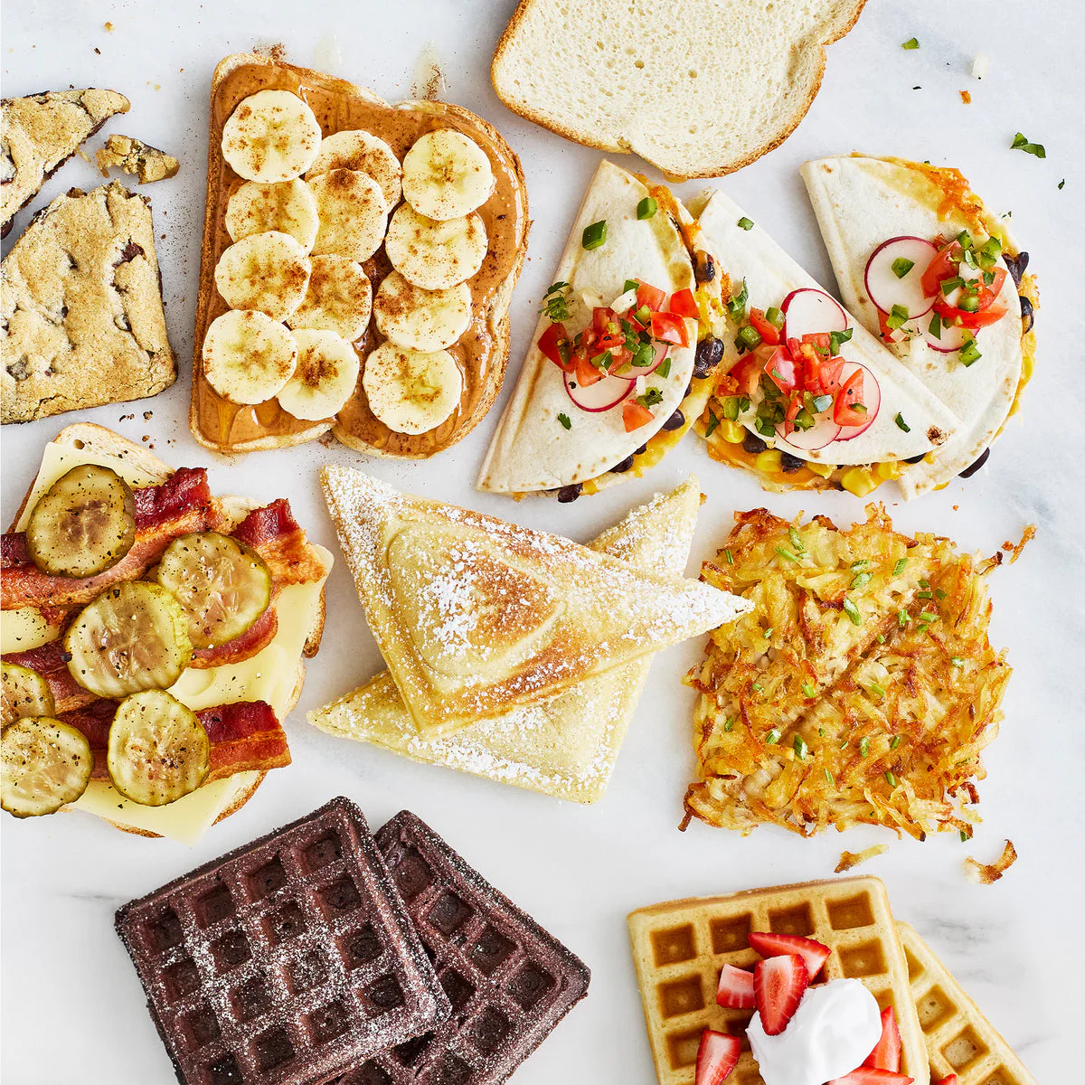 GreenLife Waffle and Sandwich Maker | Turquoise