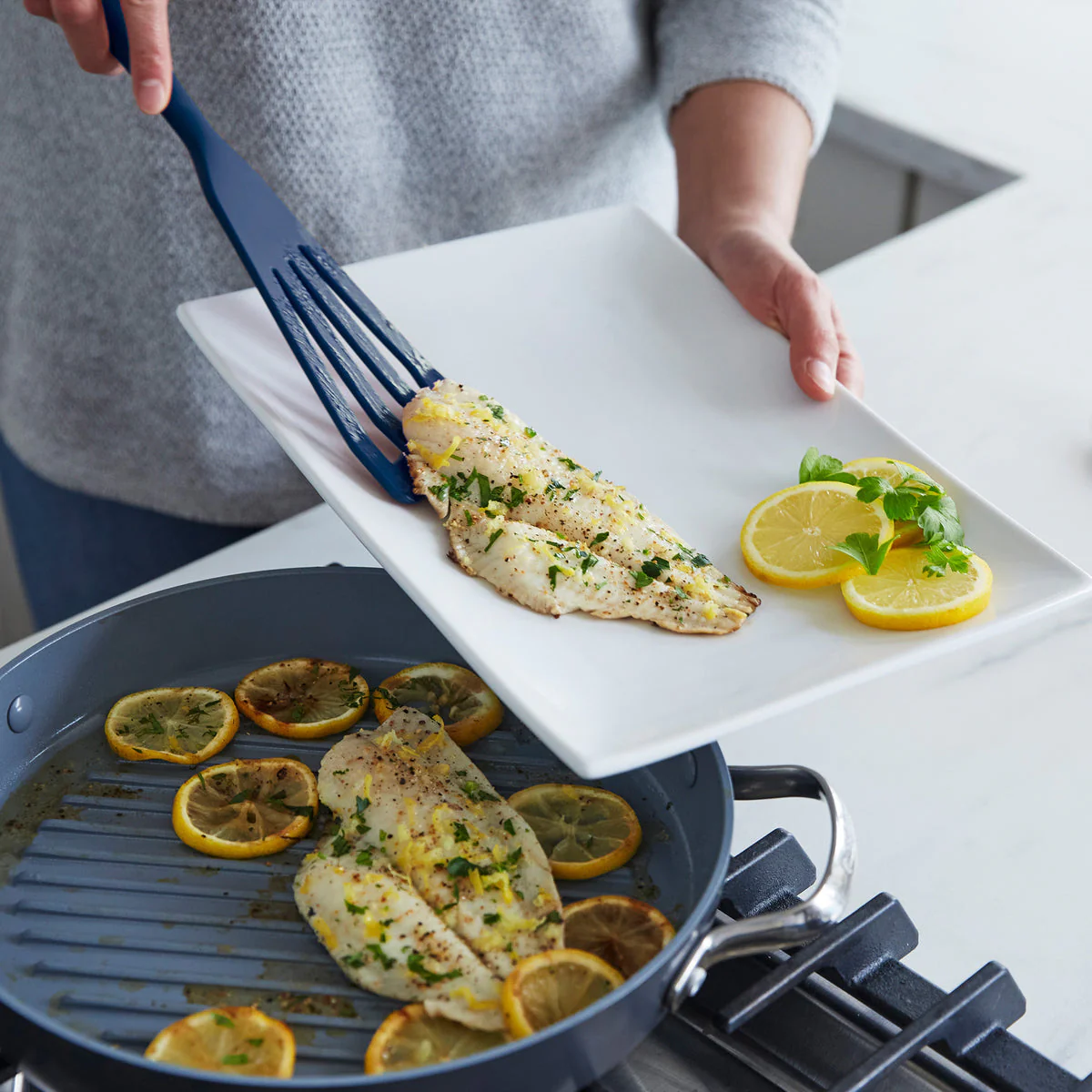 Platinum Silicone Tools 3-Piece Utensil Set | Navy
