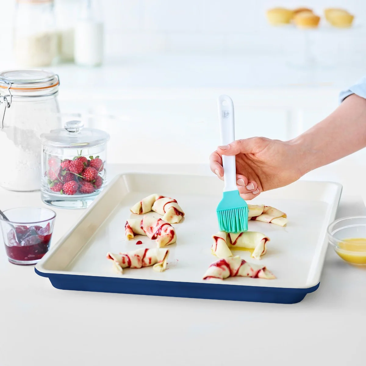 GreenLife Ceramic Nonstick 18 x 13 Cookie Sheet | Navy