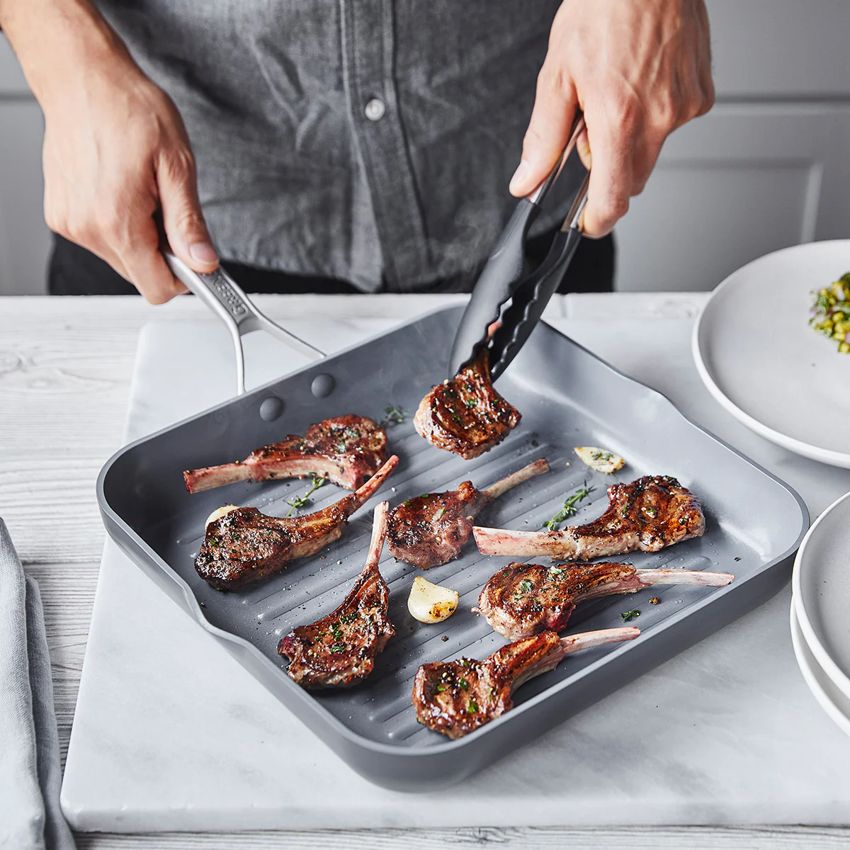 Paris Pro Ceramic Nonstick 11 Square Grill Pan