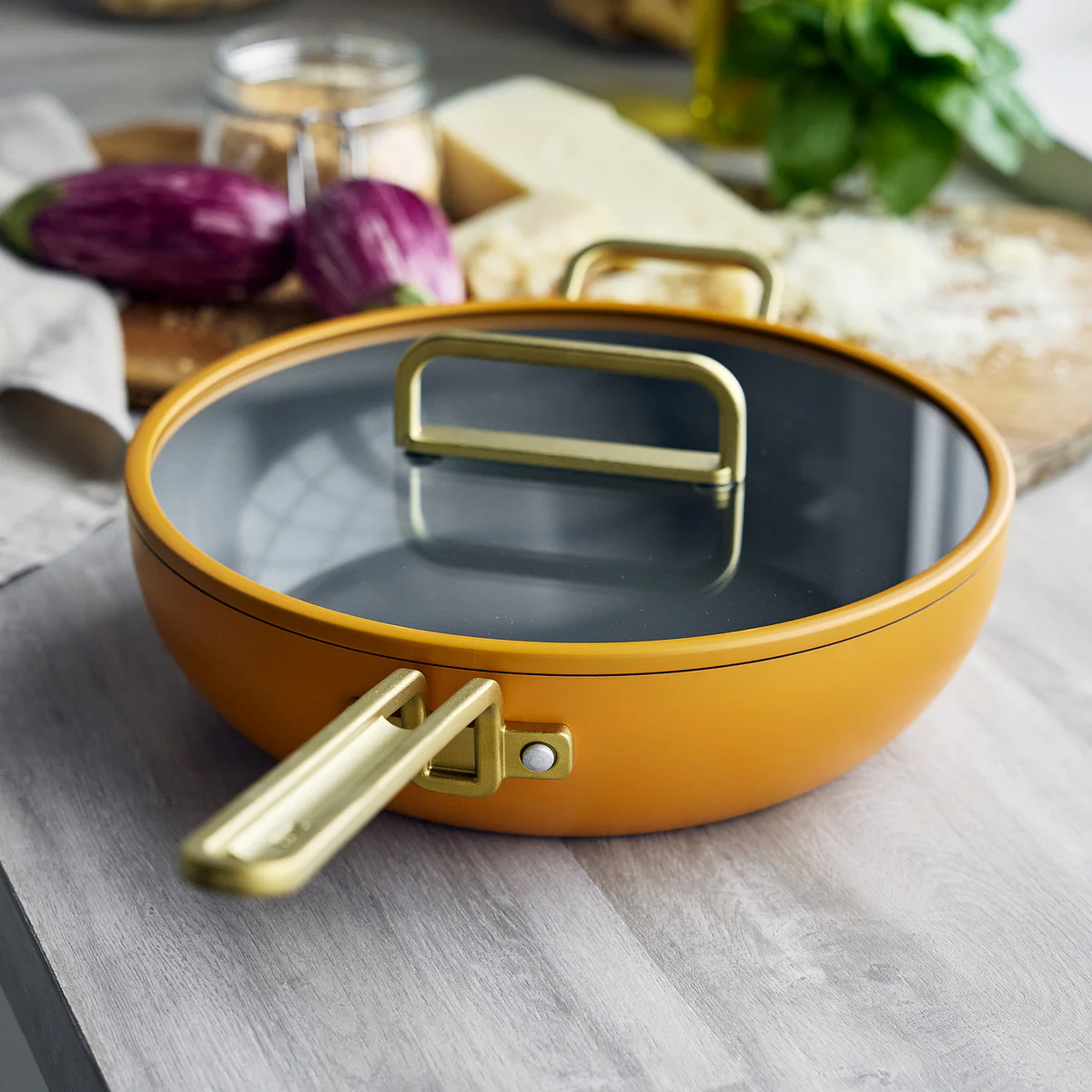 Stanley Tucci™ Ceramic Nonstick 4.5-Quart Stanley Pan Jr. | Roma Gold