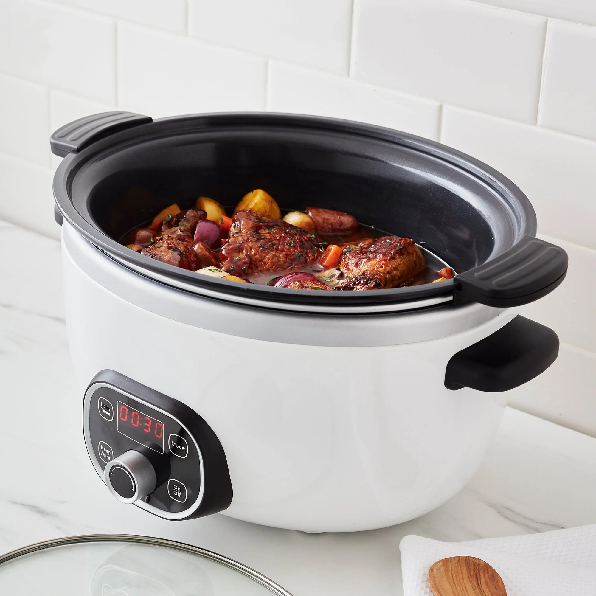 GreenLife Healthy 6-Quart Slow Cooker | White