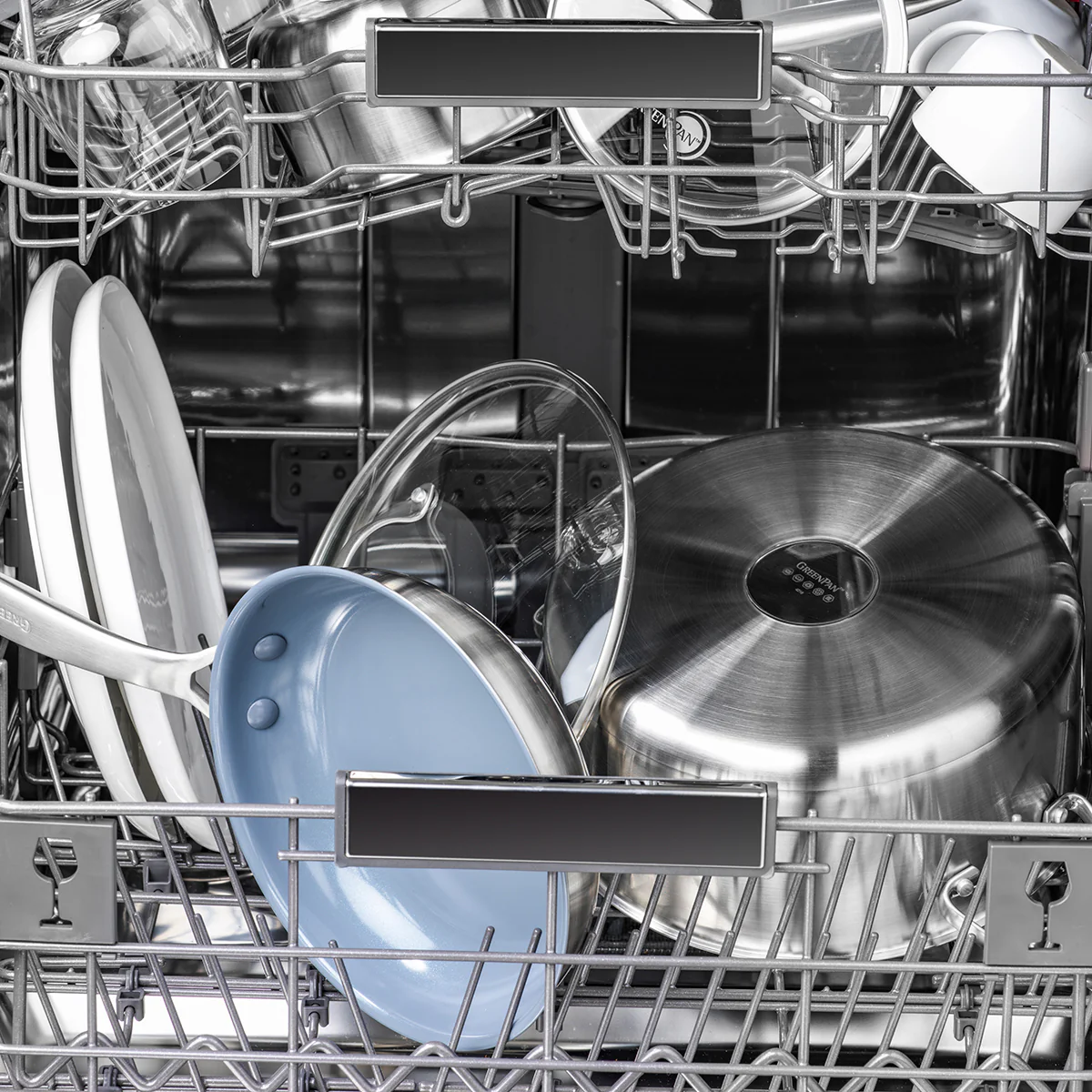 Treviso Ceramic Nonstick Stainless Steel 9.5 and 11 Frypan Set