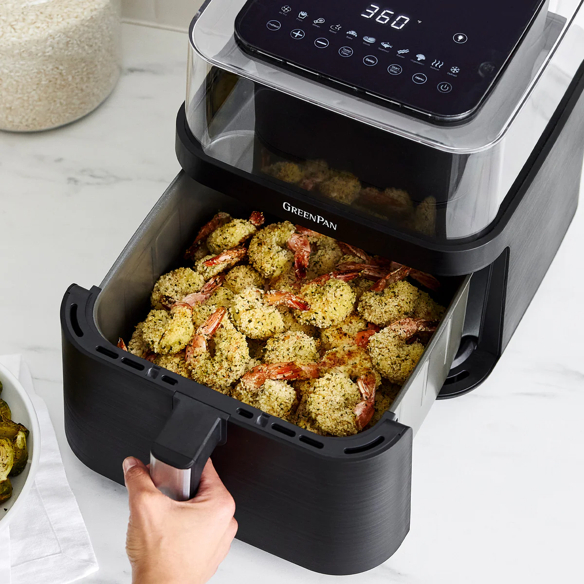 Bistro 7-Quart 360° Clear View Air Fryer