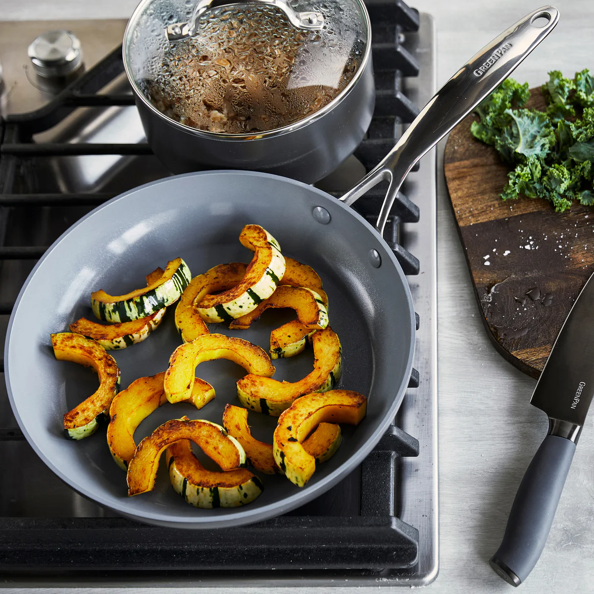 Valencia Pro Ceramic Nonstick 11-Piece Cookware Set | Gray