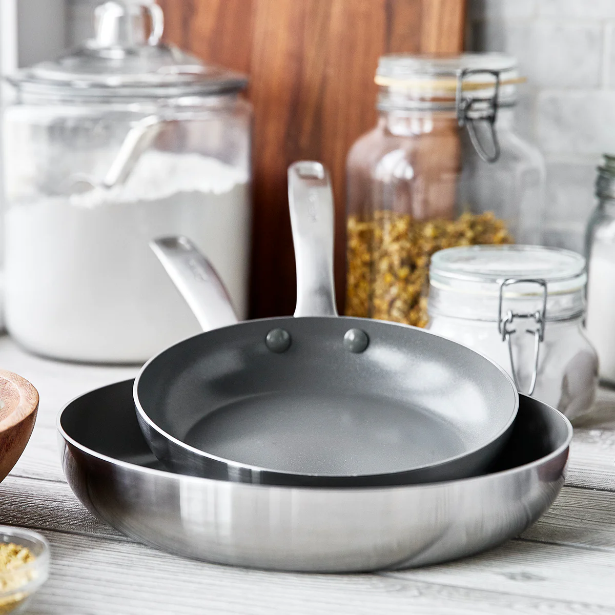 Chatham Stainless 8 and 10 Frypan Set