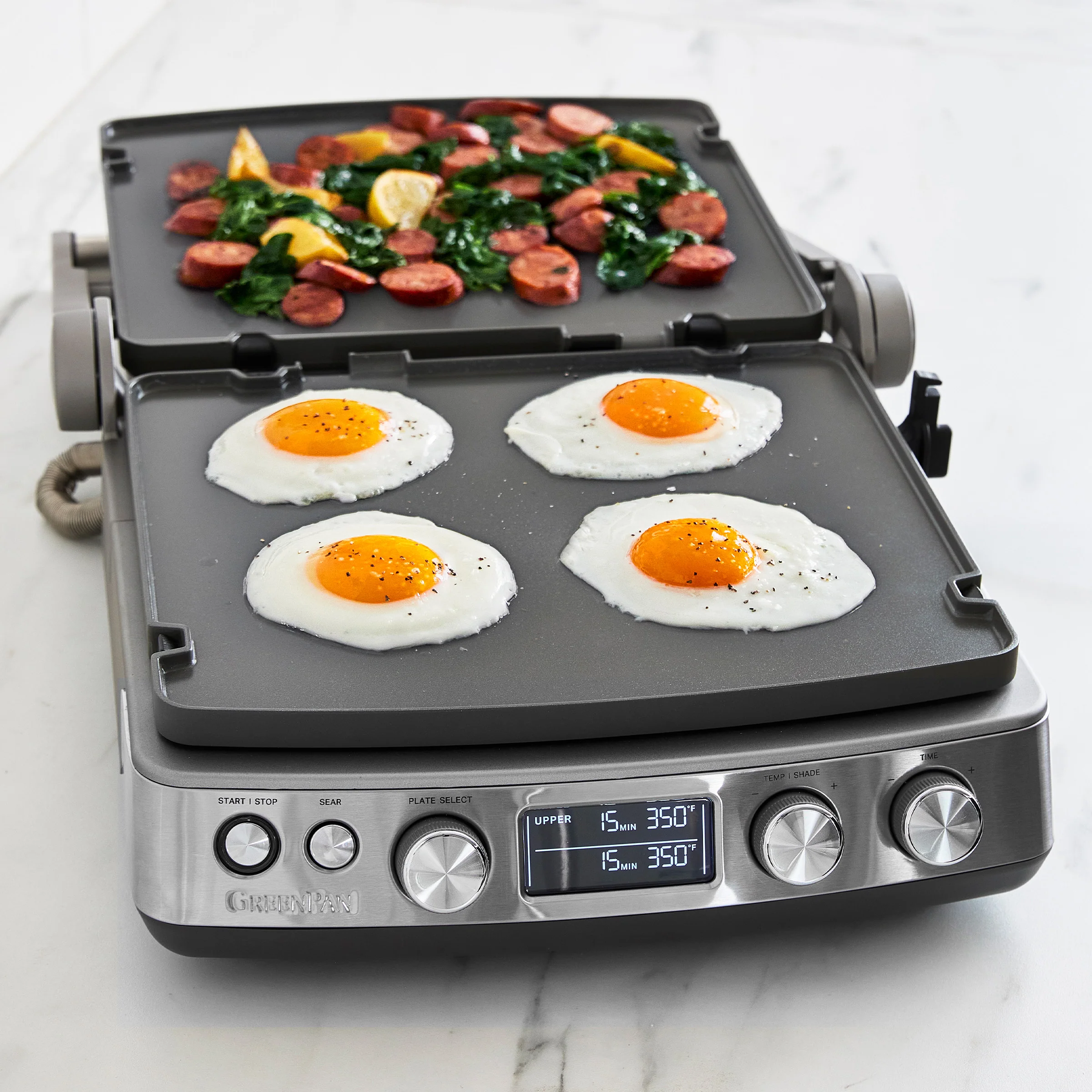Elite Multi Grill & Griddle with Waffle Plates | Graphite