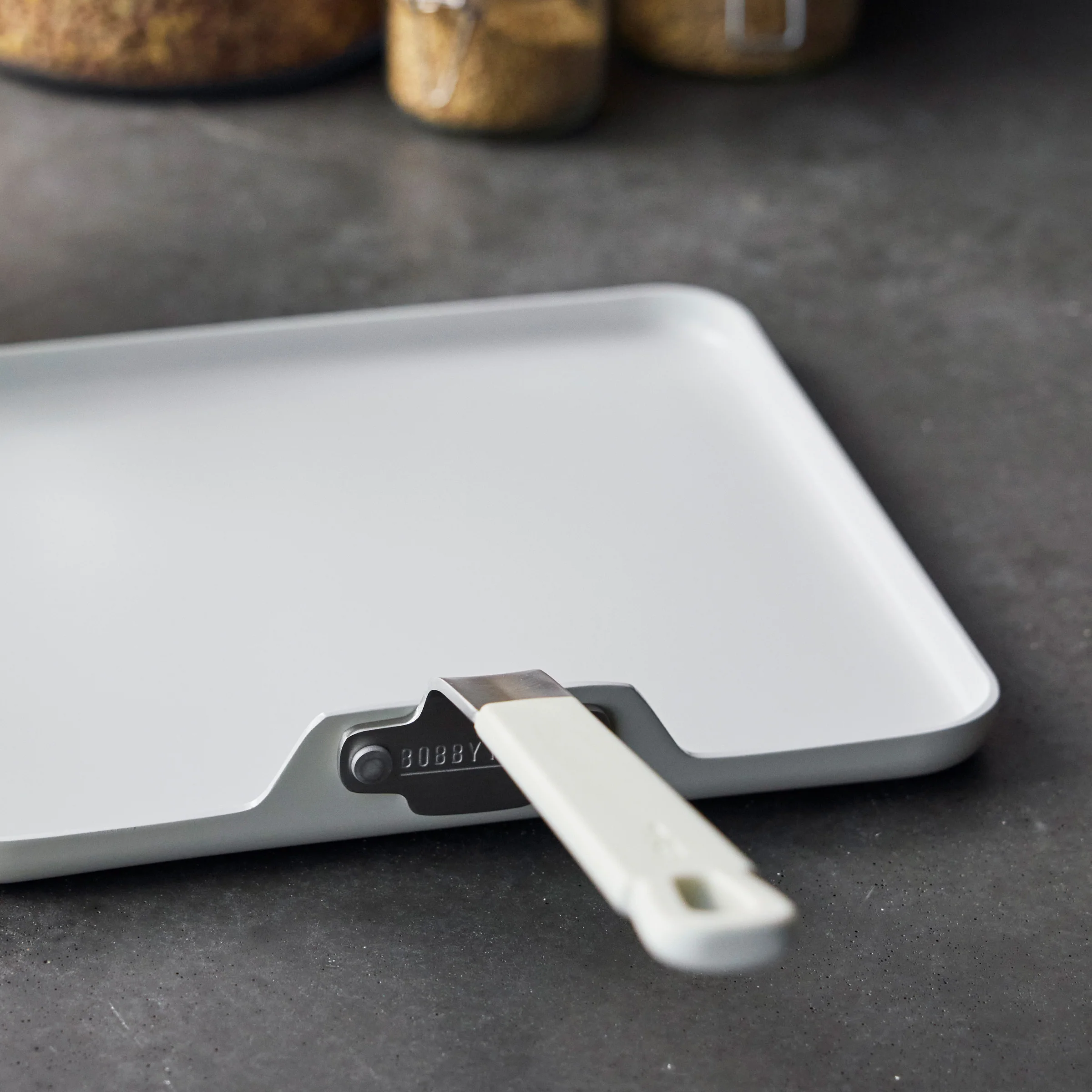 Bobby Flay by GreenPan Professional Ceramic Nonstick 11 Square Griddle | Cream